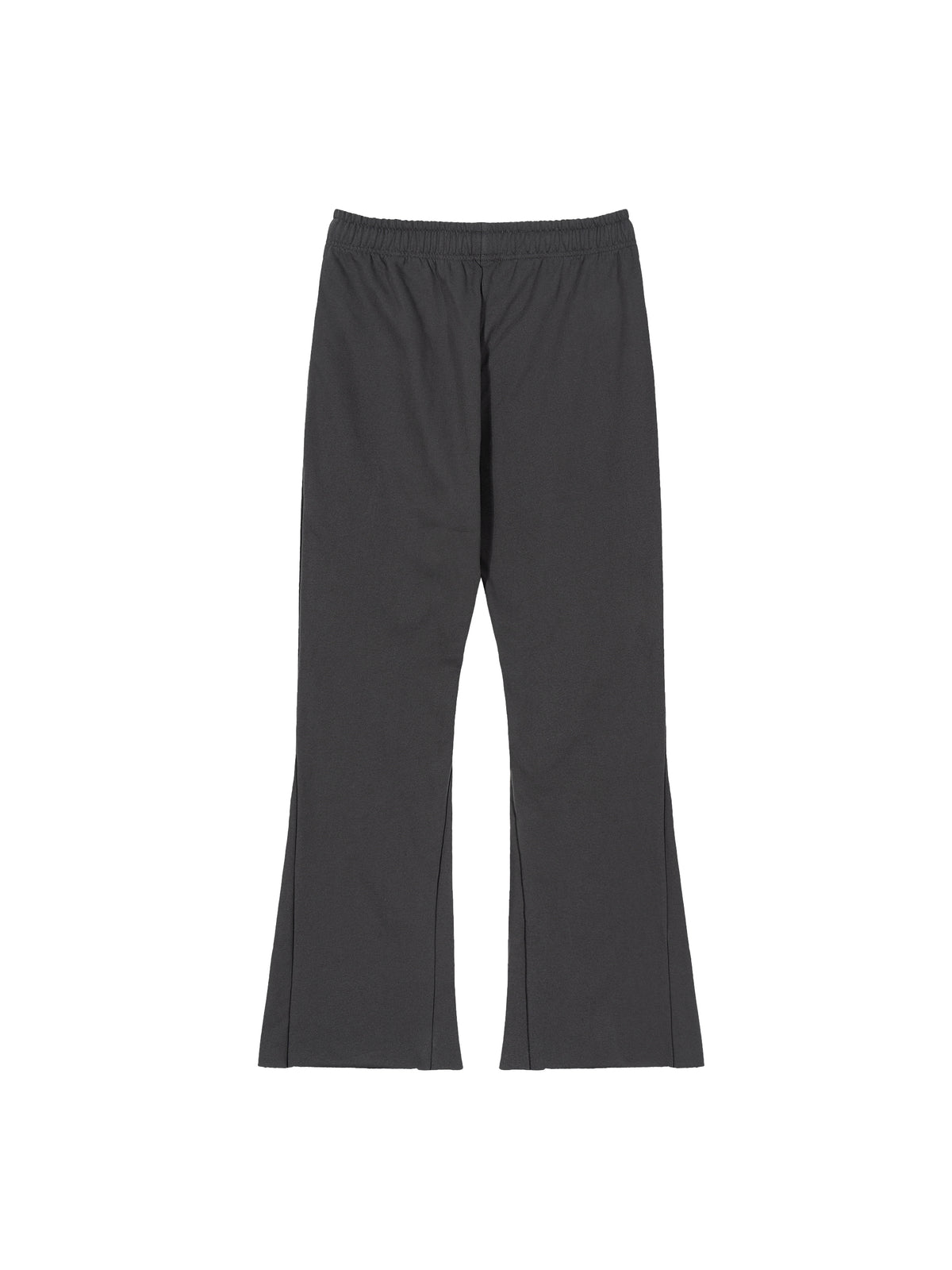 Spodnie Dresowe Flare Raw Edge – Nowrocky™ — zbliżenie na surową krawędź raw edge