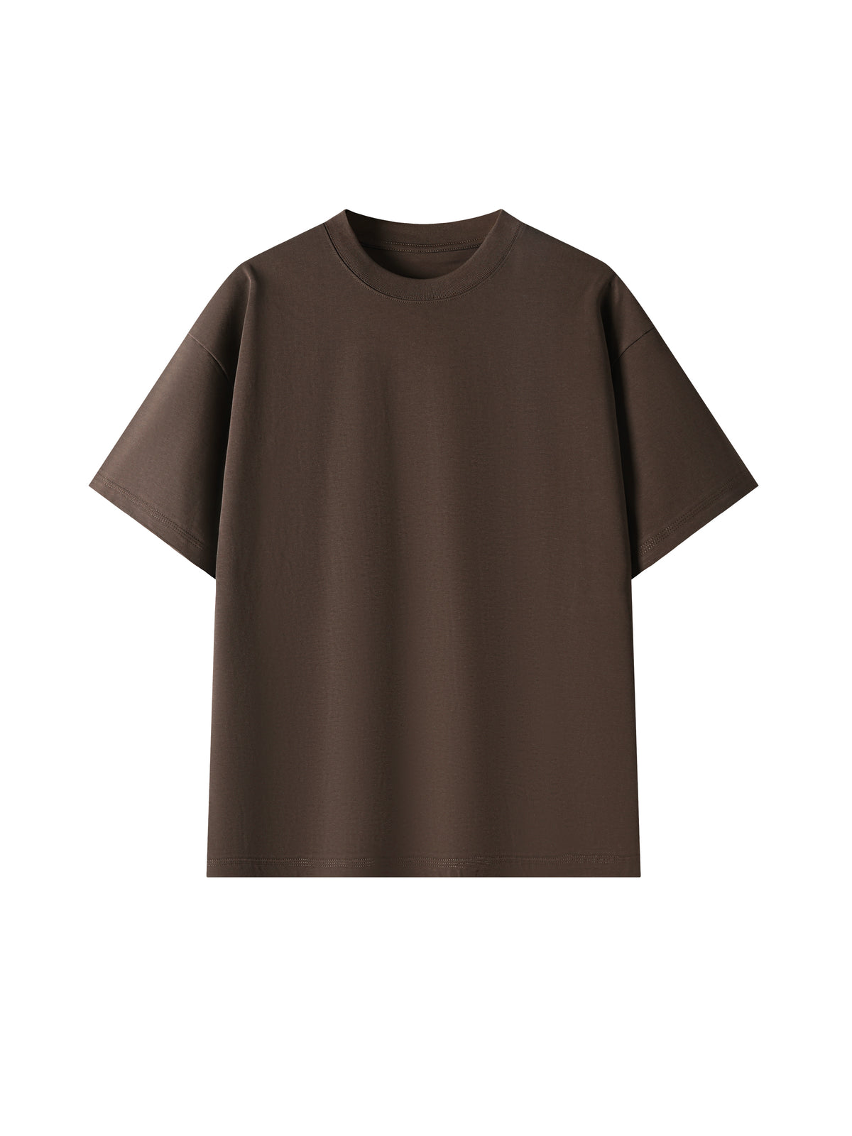 T-shirt Oversized Drop Shoulder – Nowrocky™ — układ na płasko, strona przednia