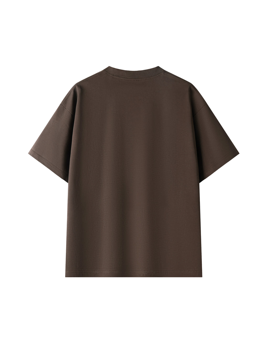T-shirt Oversized Drop Shoulder – Nowrocky™ — układ na płasko, strona tylna
