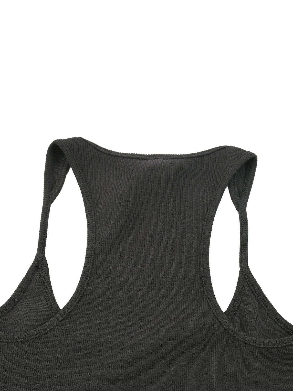 Tank Top Ribbed Racerback – Nowrocky™ — zbliżenie na nadruk