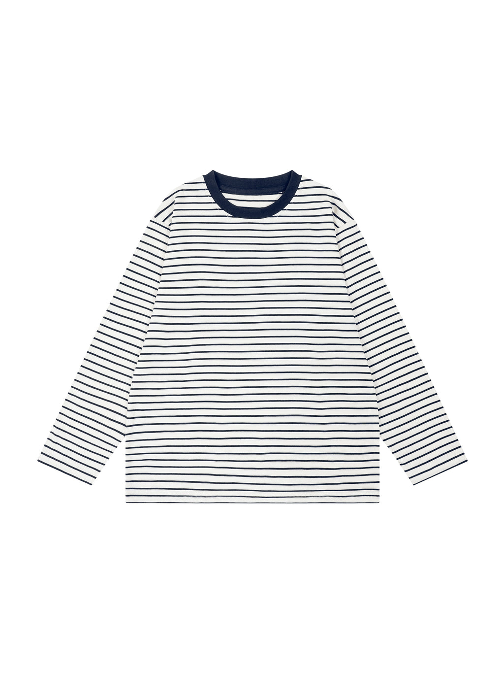 Longsleeve Dziecięcy Paski Contrast Rib – Nowrocky™ — zbliżenie na układ pasków