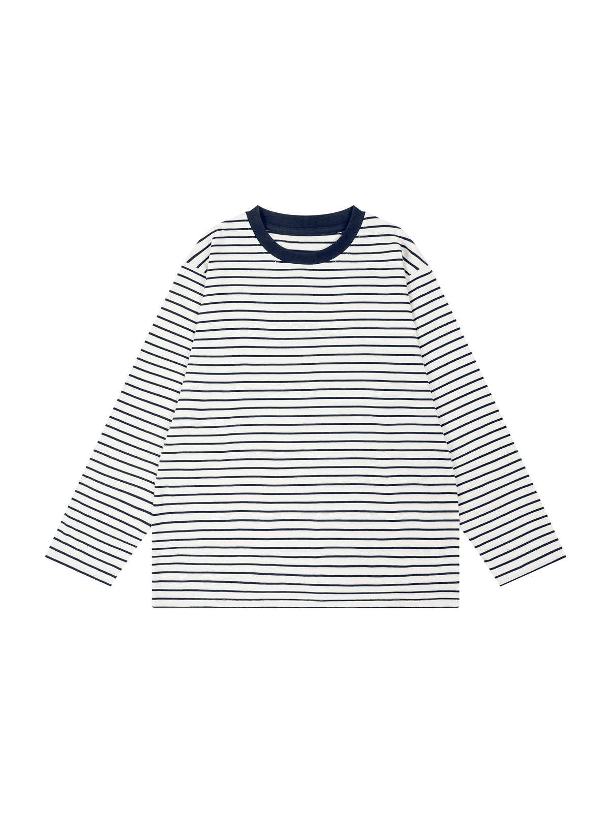 Longsleeve Dziecięcy Paski Contrast Rib – Nowrocky™ — zbliżenie na układ pasków