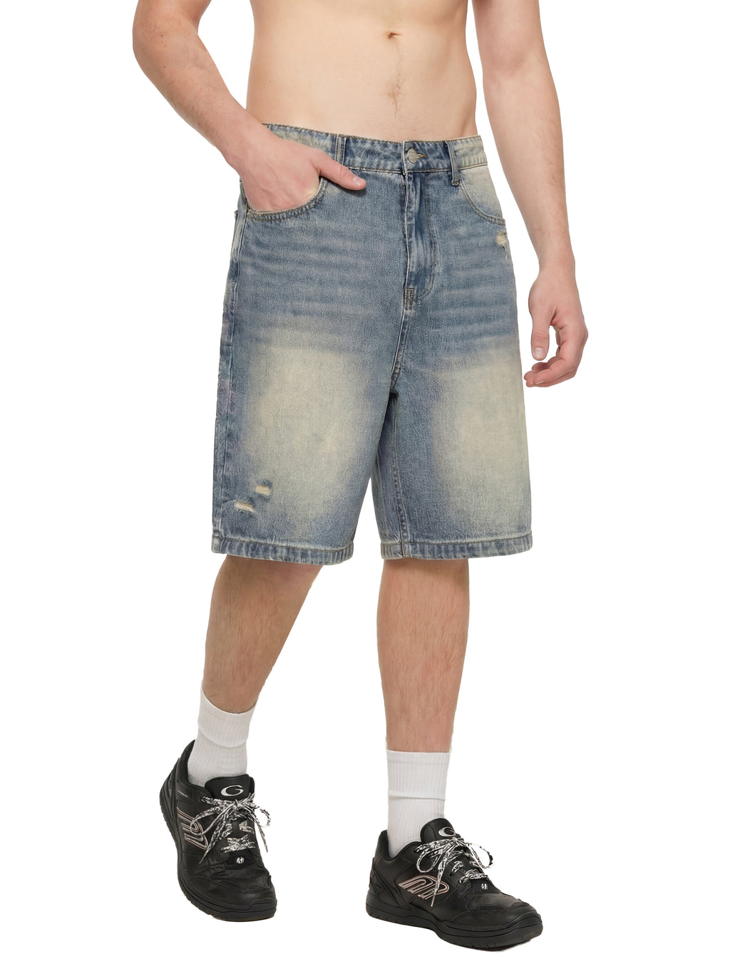 Szorty Baggy Faded Denim – Nowrocky™