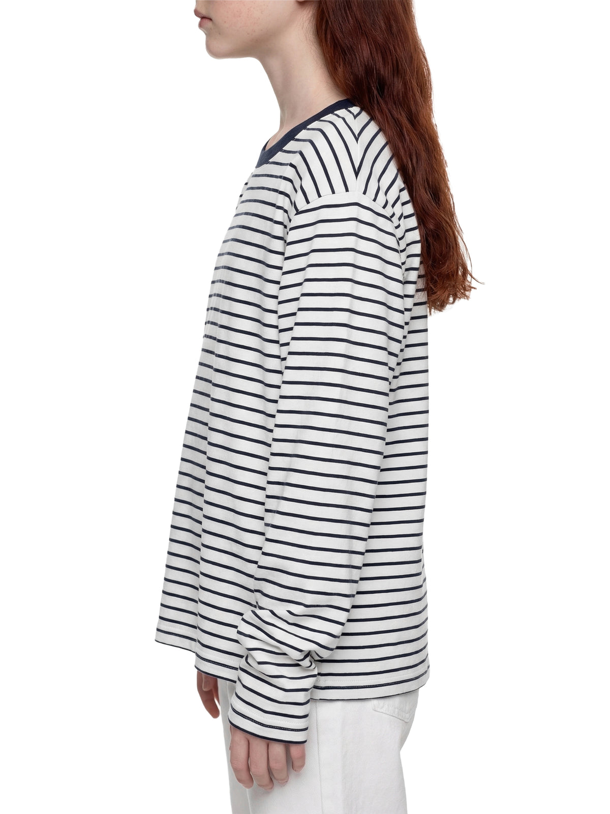 Longsleeve Dziecięcy Paski Contrast Rib – Nowrocky™ — detal przeszyć bocznych