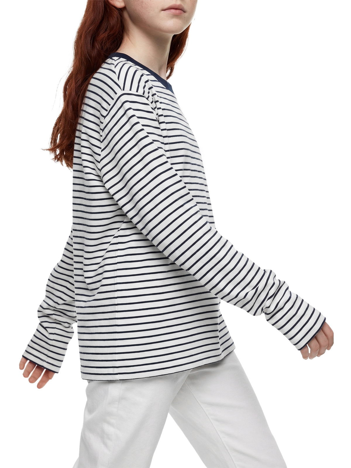 Longsleeve Dziecięcy Paski Contrast Rib – Nowrocky™ — linia dołu produktu