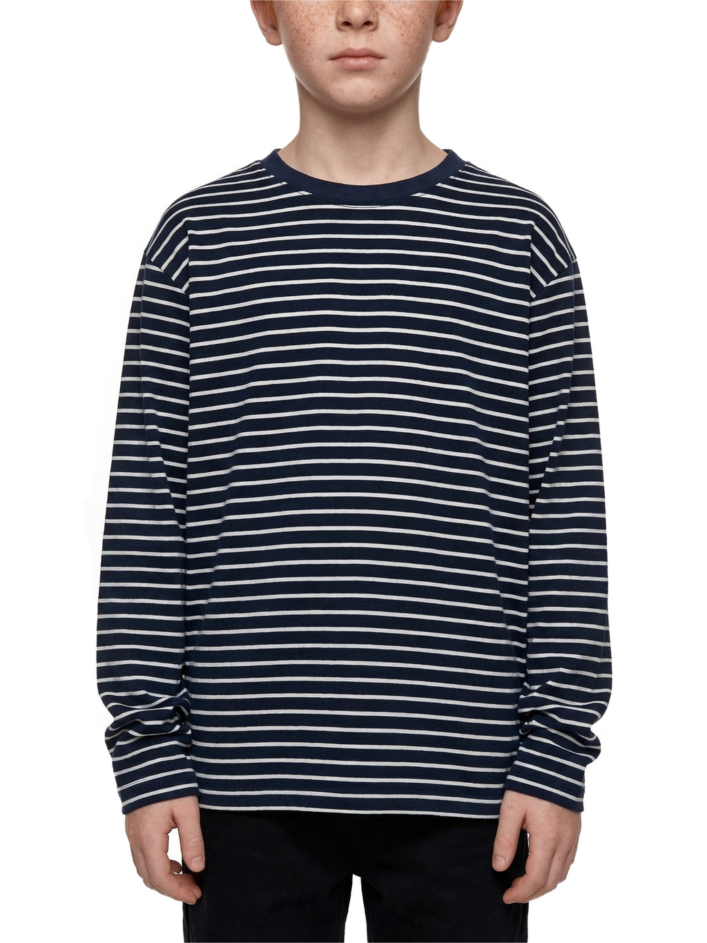 Longsleeve Dziecięcy Paski Contrast Rib – Nowrocky™ — długi rękaw i mankiet z bliska