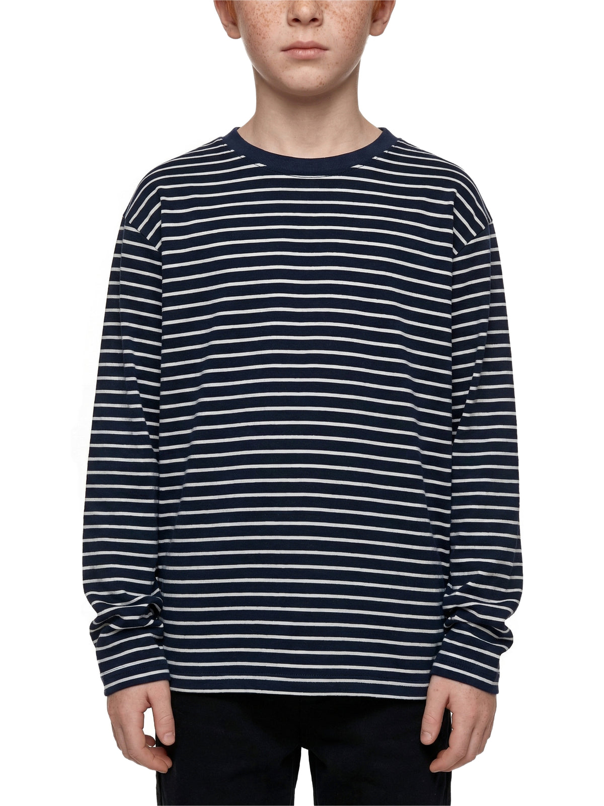 Longsleeve Dziecięcy Paski Contrast Rib – Nowrocky™ — długi rękaw i mankiet z bliska