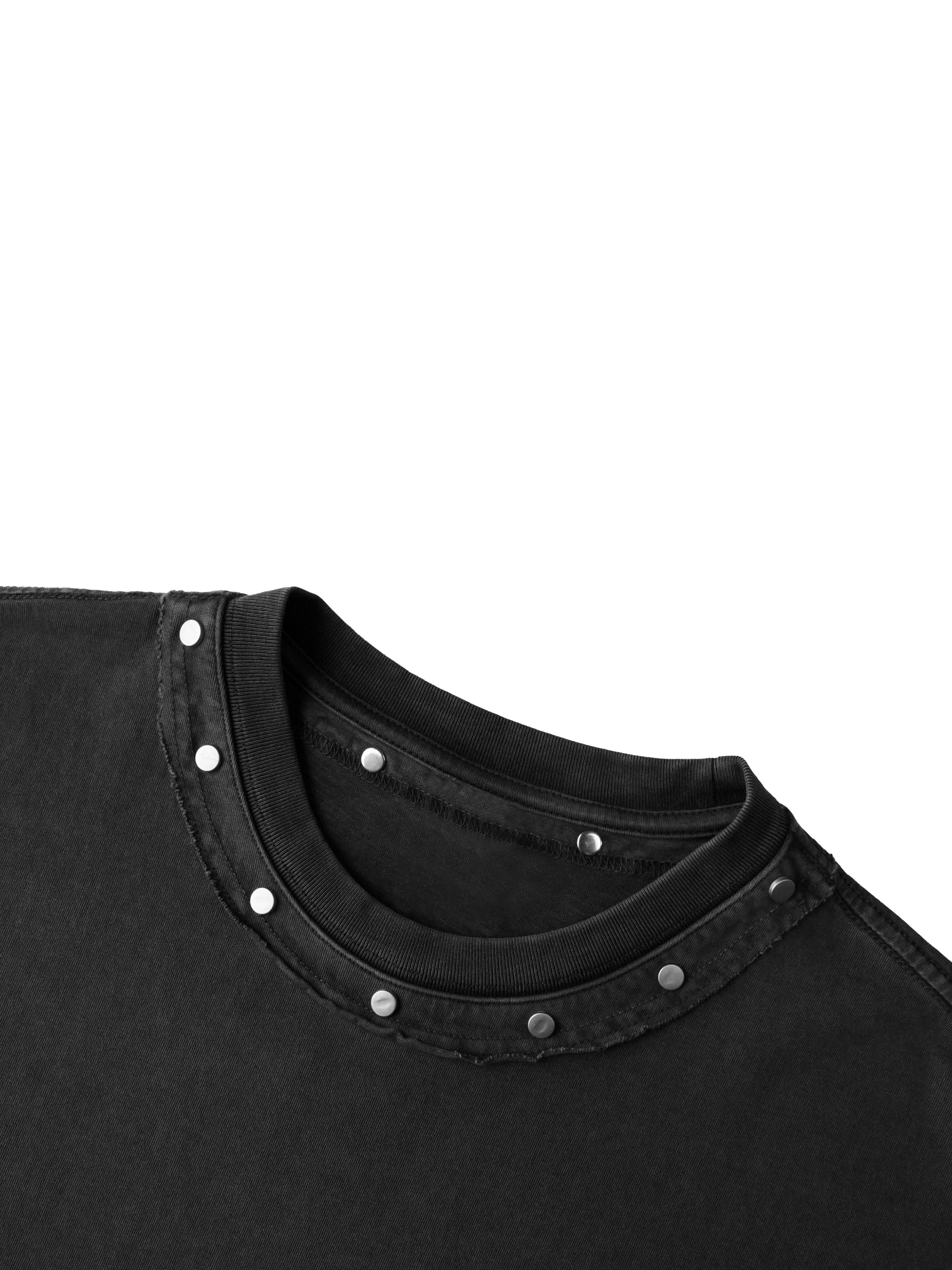 T-shirt Washed Boxy Studded – Nowrocky™