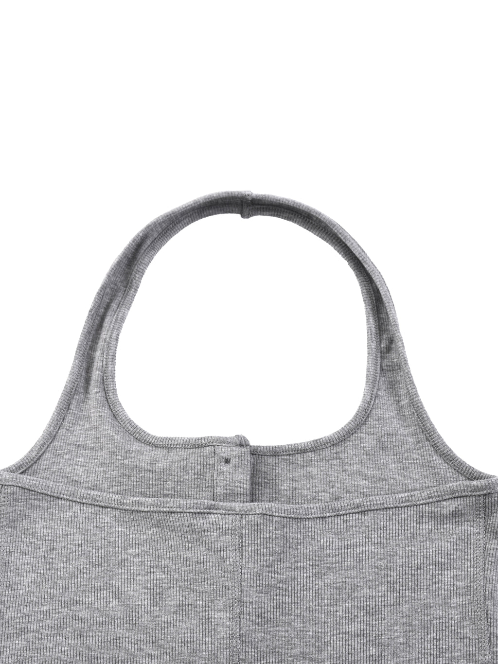 Tank Top Ribbed Henley – Nowrocky™ — kadr do pasa, układ tkaniny