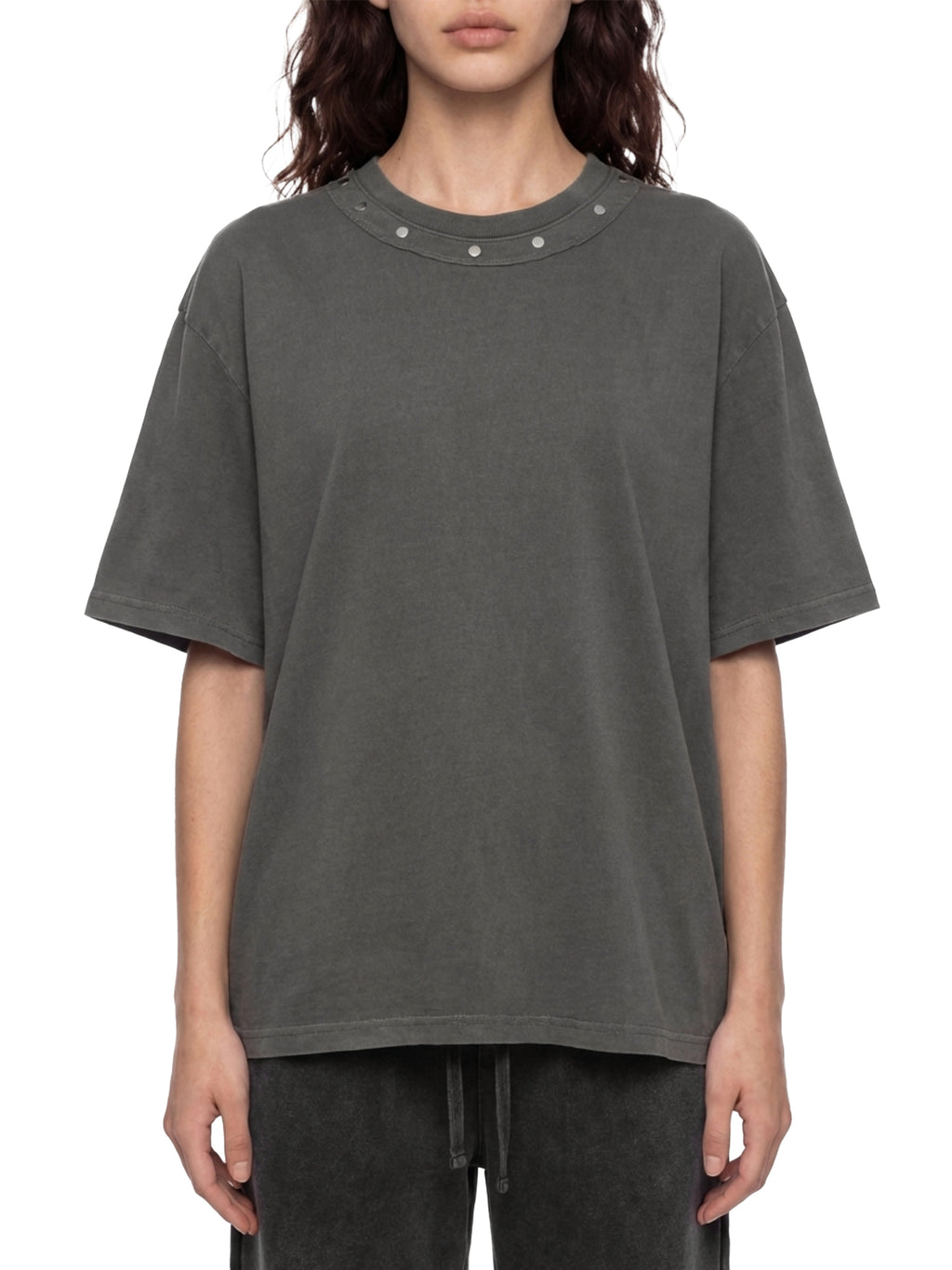 T-shirt Washed Boxy Studded – Nowrocky™