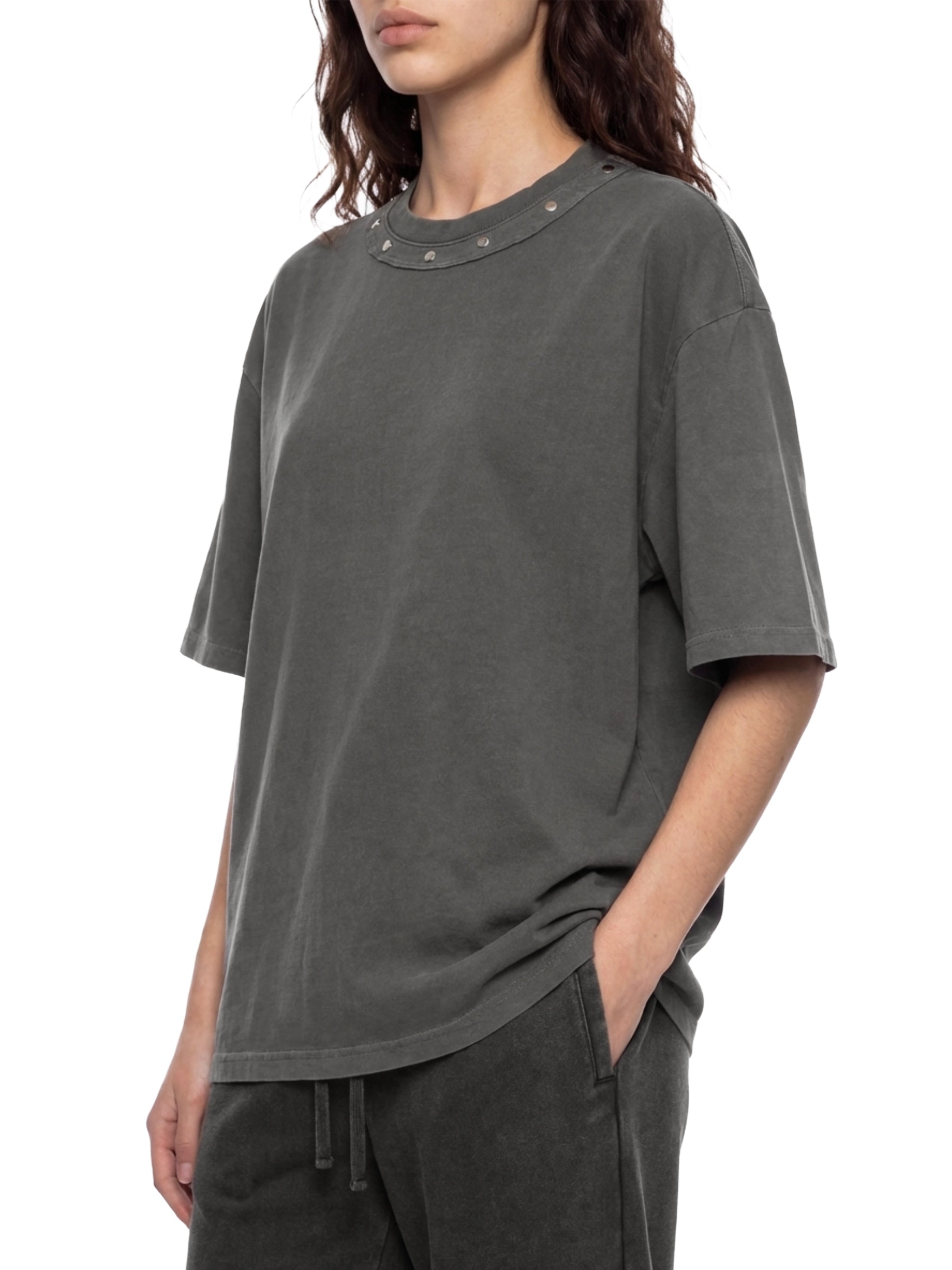 T-shirt Washed Boxy Studded – Nowrocky™