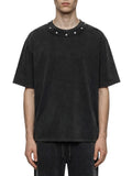 T-shirt Washed Boxy Studded – Nowrocky™