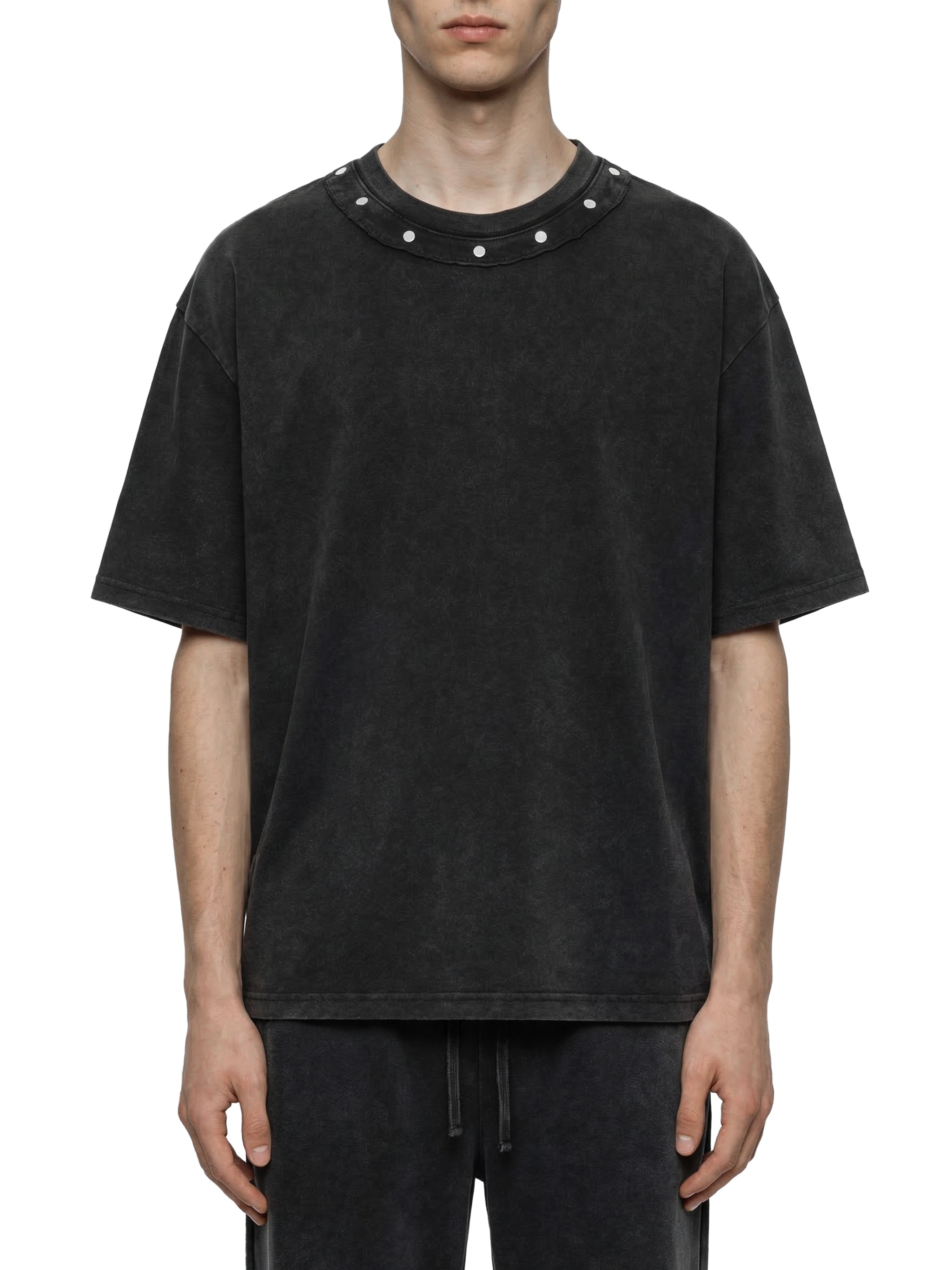 T-shirt Washed Boxy Studded – Nowrocky™