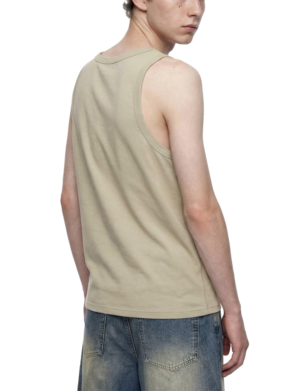 Tank Top Heavyweight Ribbed – Nowrocky™ — stylizacja uliczna z szortami