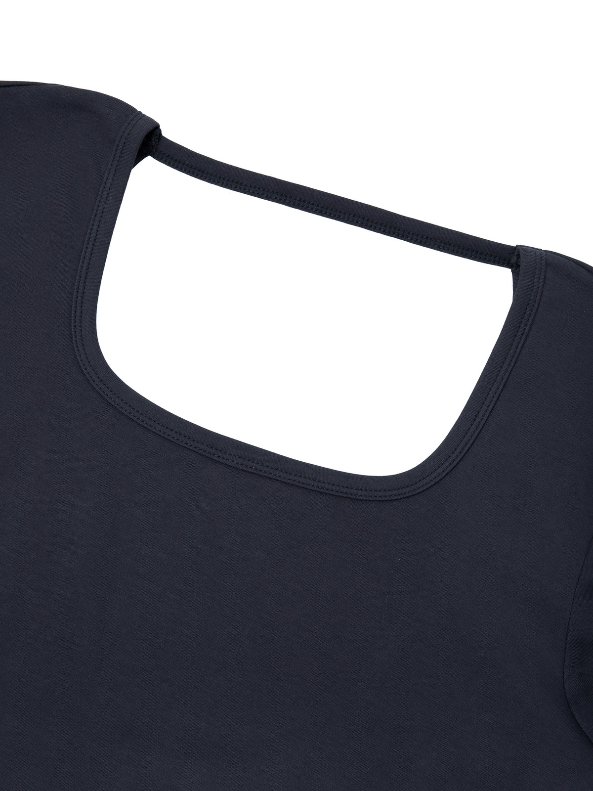 T-shirt Square Neck Crop – Nowrocky™ — odcień materiału w zbliżeniu