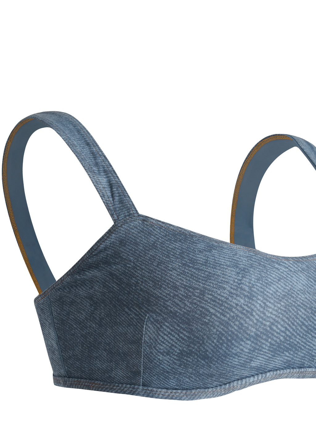 Biustonosz Sportowy Faux Denim – Nowrocky™