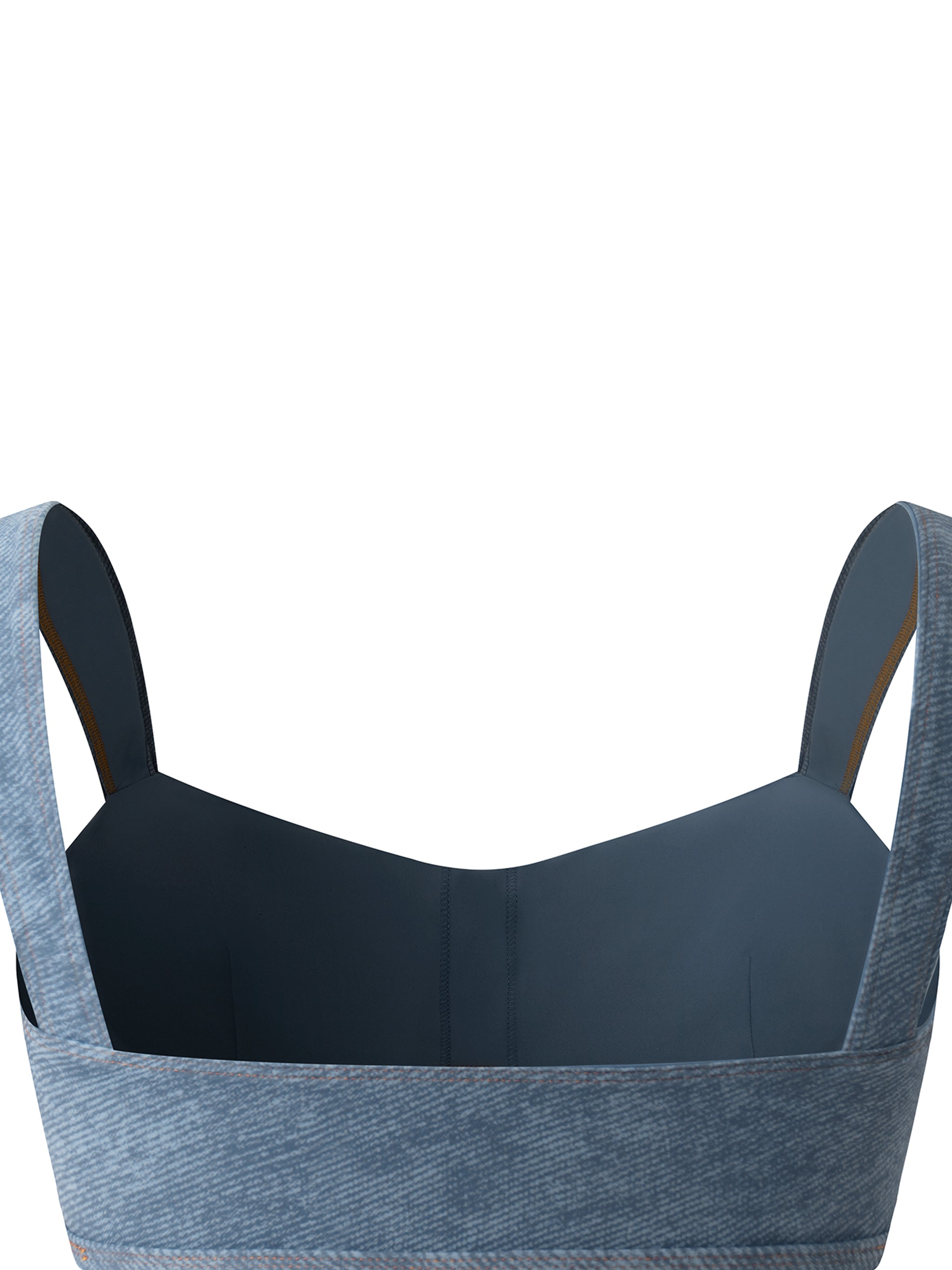 Biustonosz Sportowy Faux Denim – Nowrocky™