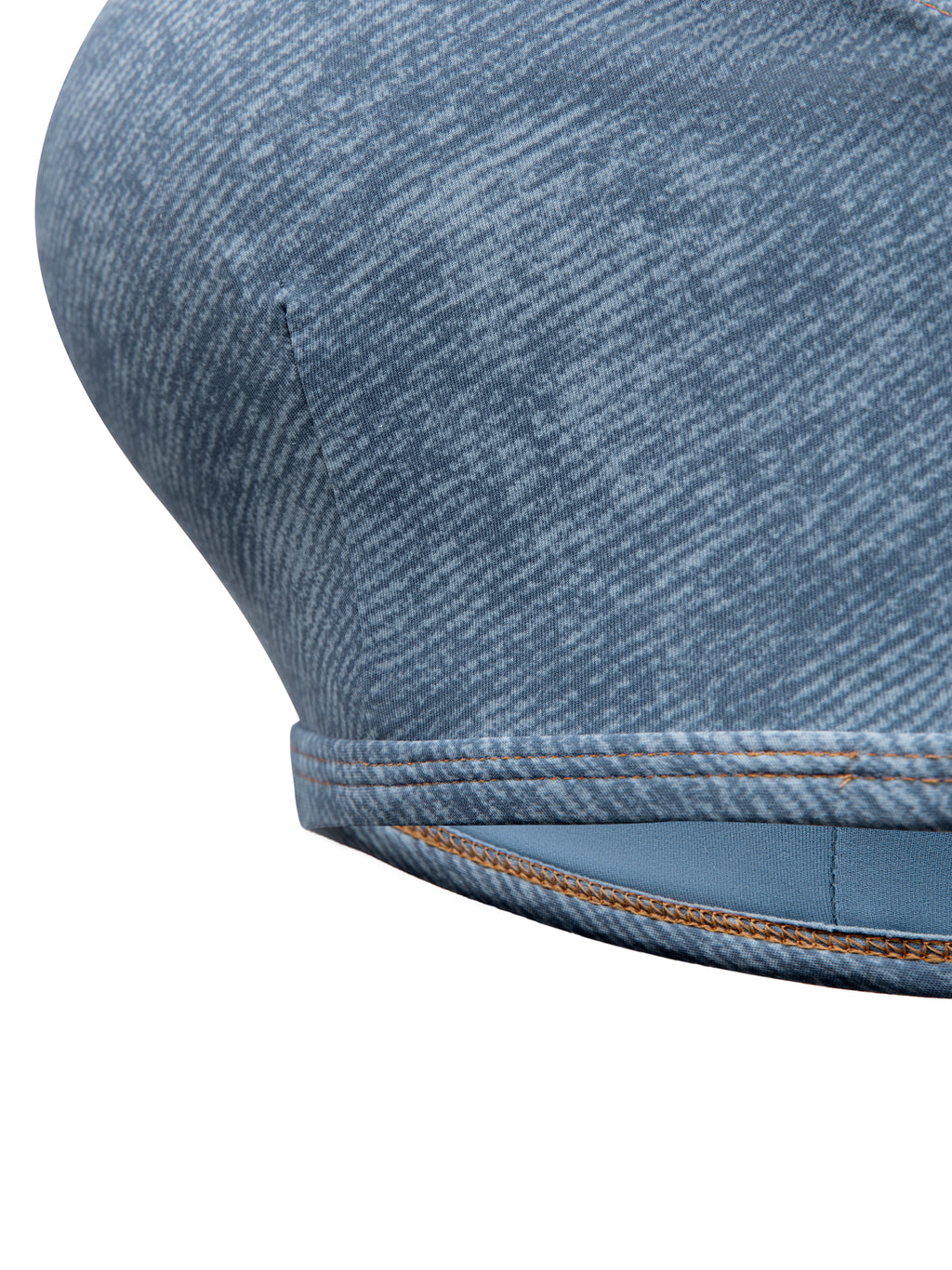 Biustonosz Sportowy Faux Denim – Nowrocky™