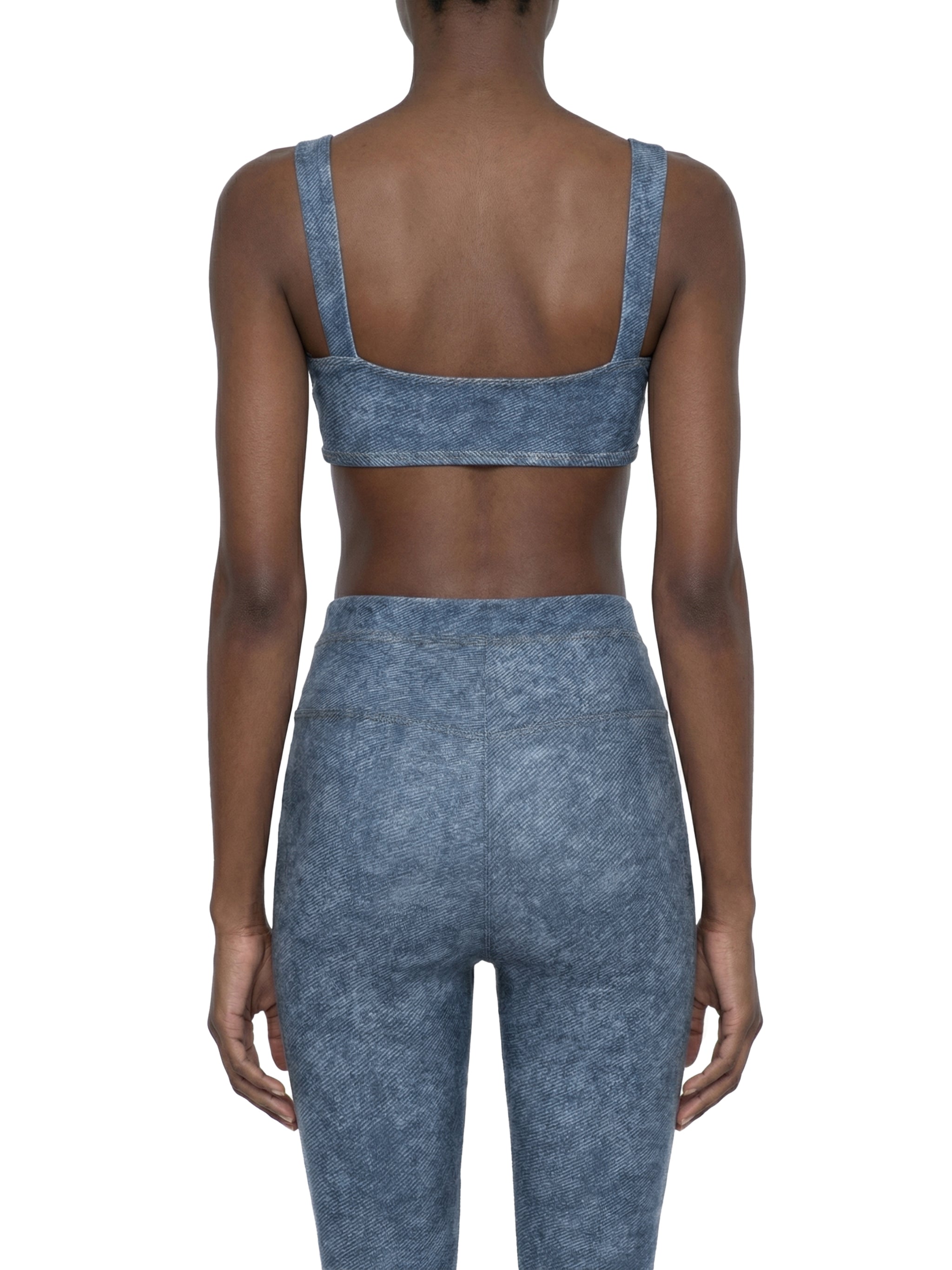 Biustonosz Sportowy Faux Denim – Nowrocky™