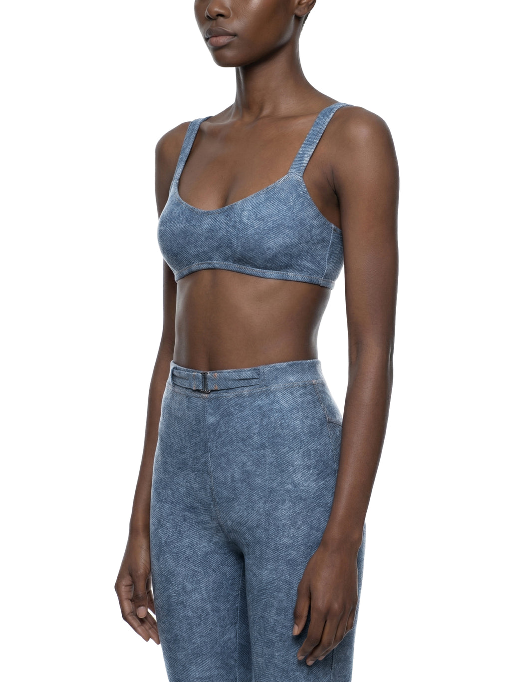 Biustonosz Sportowy Faux Denim – Nowrocky™