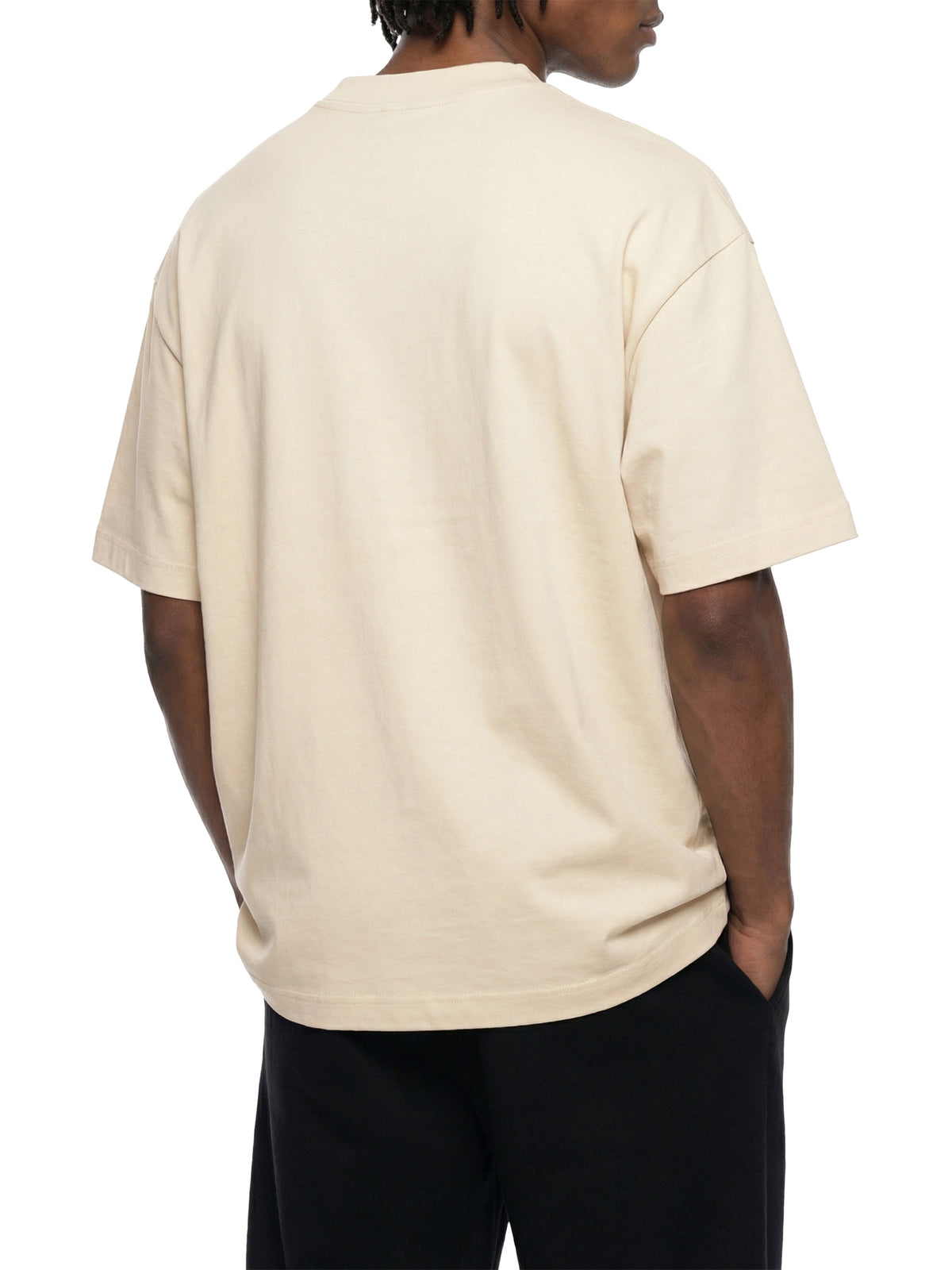 T-shirt Oversized Drop Shoulder – Nowrocky™ — odcień materiału w zbliżeniu
