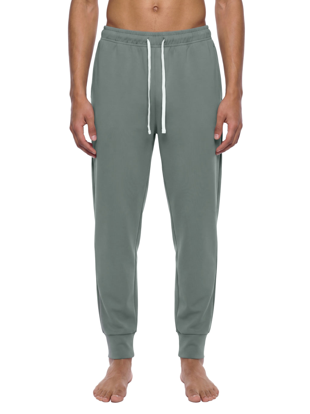 Spodnie Joggery Tapered ze Sznurkiem – Nowrocky™ — kieszeń boczna i jej obszycie