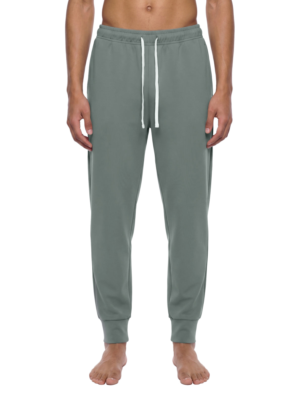 Spodnie Joggery Tapered ze Sznurkiem – Nowrocky™ — kieszeń boczna i jej obszycie