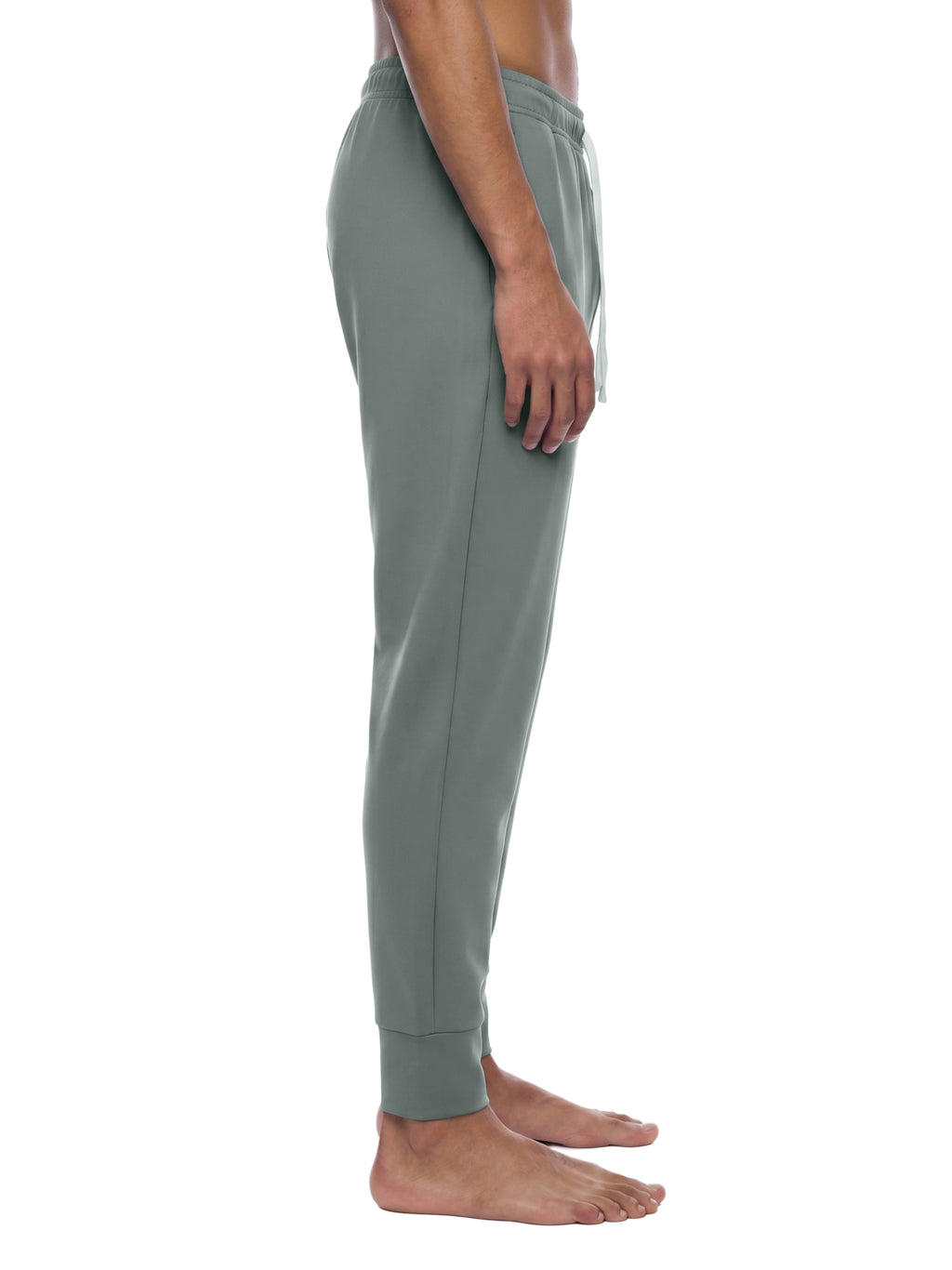 Spodnie Joggery Tapered ze Sznurkiem – Nowrocky™ — ujęcie trzy czwarte, luźny krój
