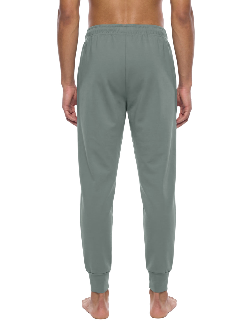 Spodnie Joggery Tapered ze Sznurkiem – Nowrocky™ — faktura dresówki w świetle bocznym