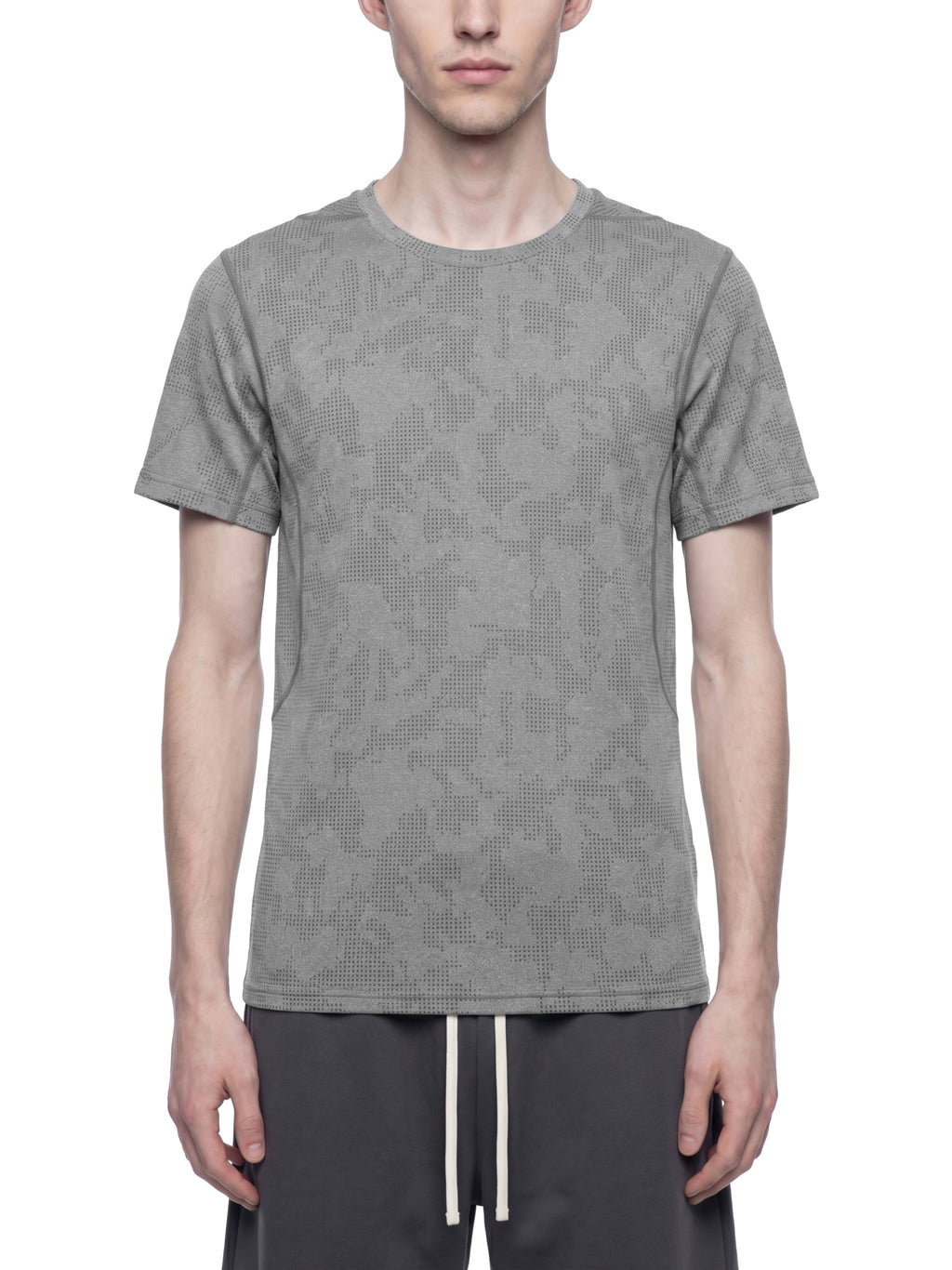 T-shirt Jacquard Mesh – Nowrocky™ — układ na płasko na jasnym tle