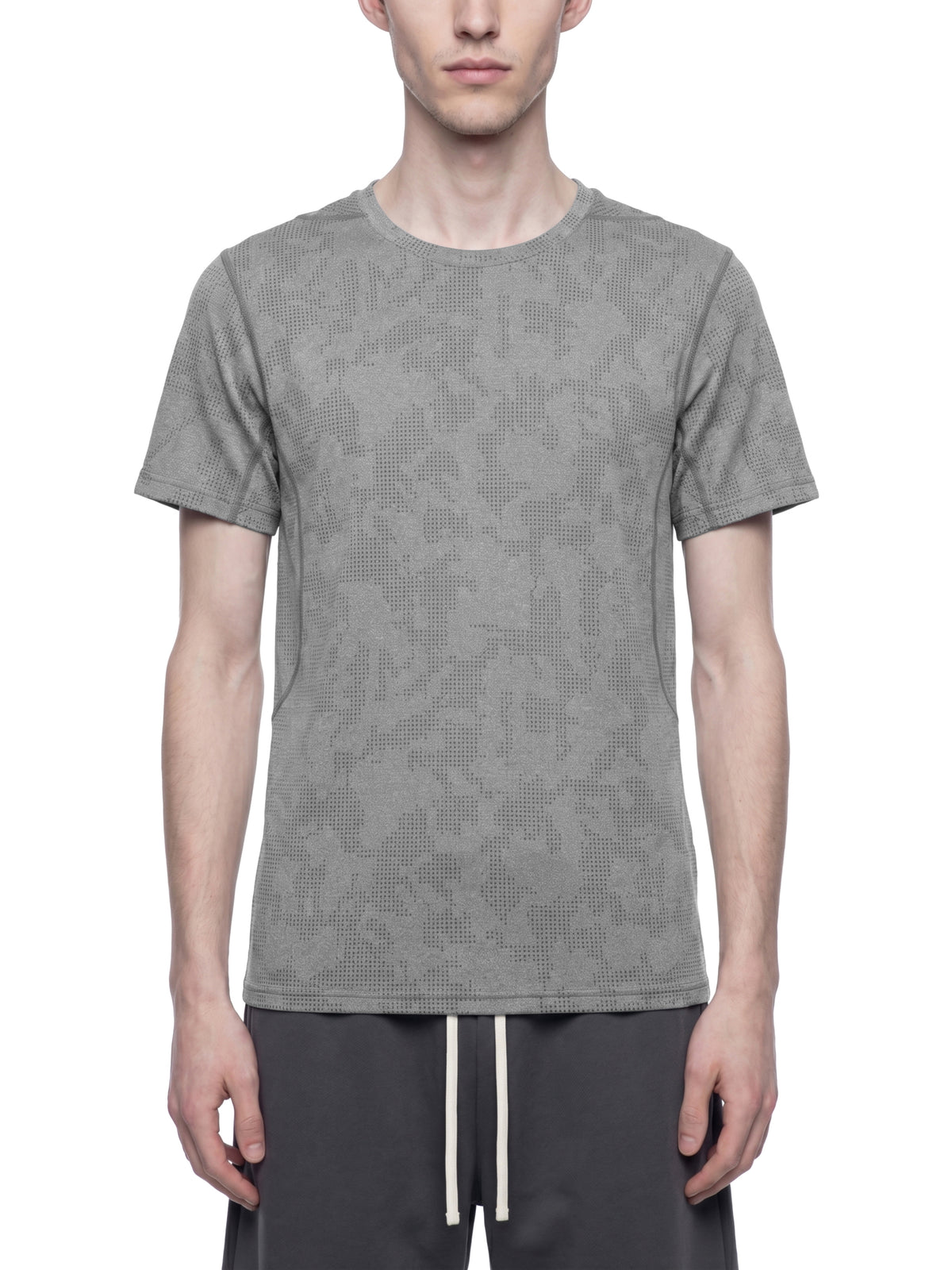 T-shirt Jacquard Mesh – Nowrocky™ — układ na płasko na jasnym tle
