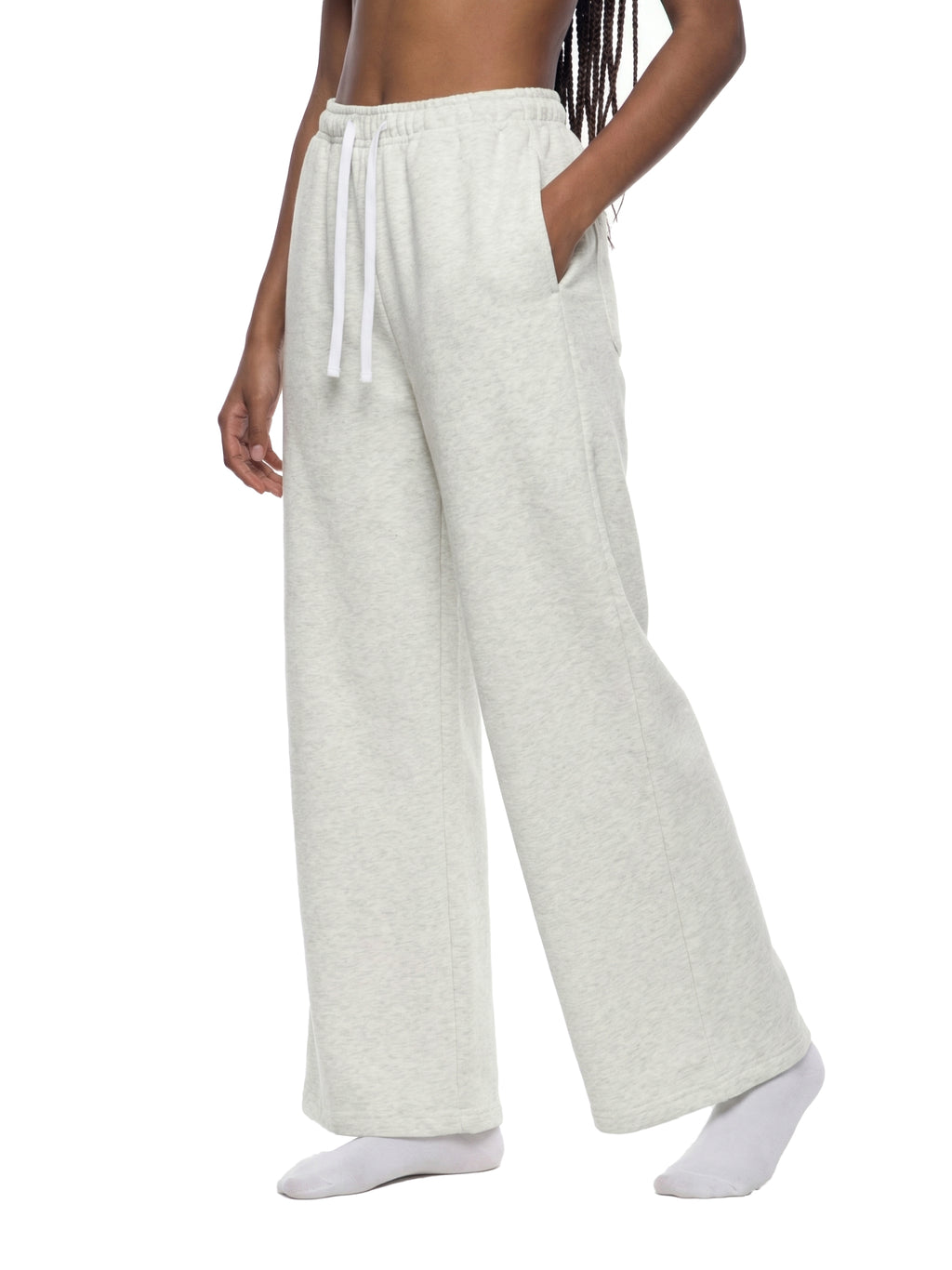 Spodnie Dresowe Wide Leg – Nowrocky™ — tylna kieszeń i obszycie