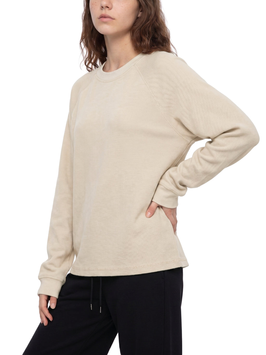 Longsleeve Vintage Wash Boxy Raglan – Nowrocky™ — kadr do pasa od tyłu