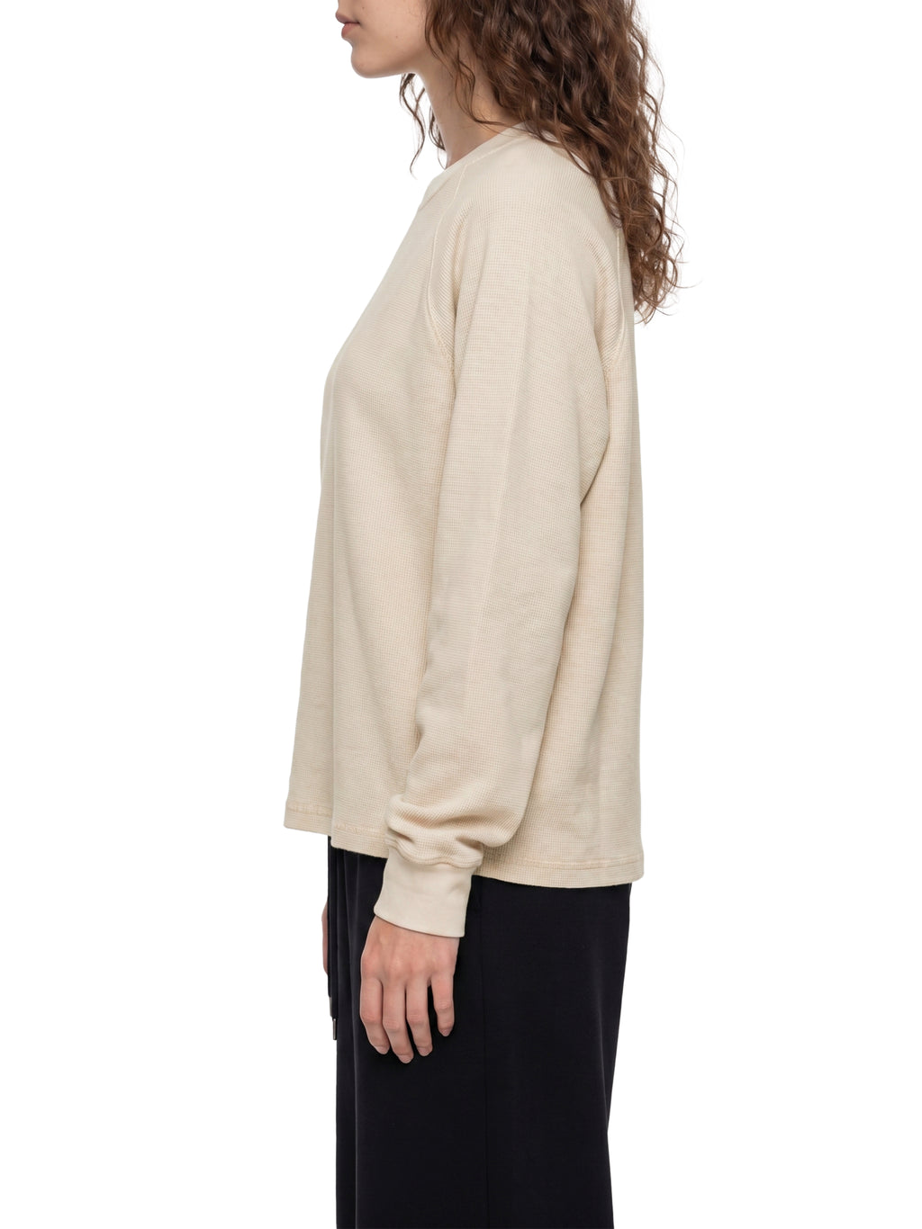 Longsleeve Vintage Wash Boxy Raglan – Nowrocky™ — plecy i szerokość ramion z bliska
