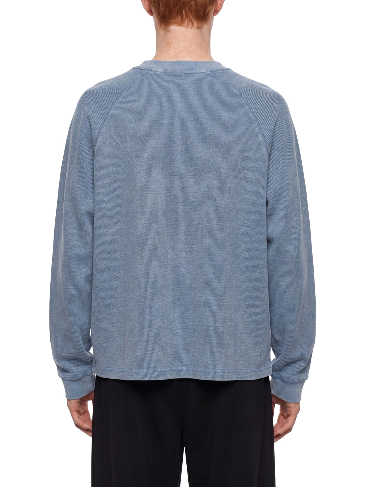 Longsleeve Vintage Wash Boxy Raglan – Nowrocky™ — luźny krój boxy widoczny w ruchu