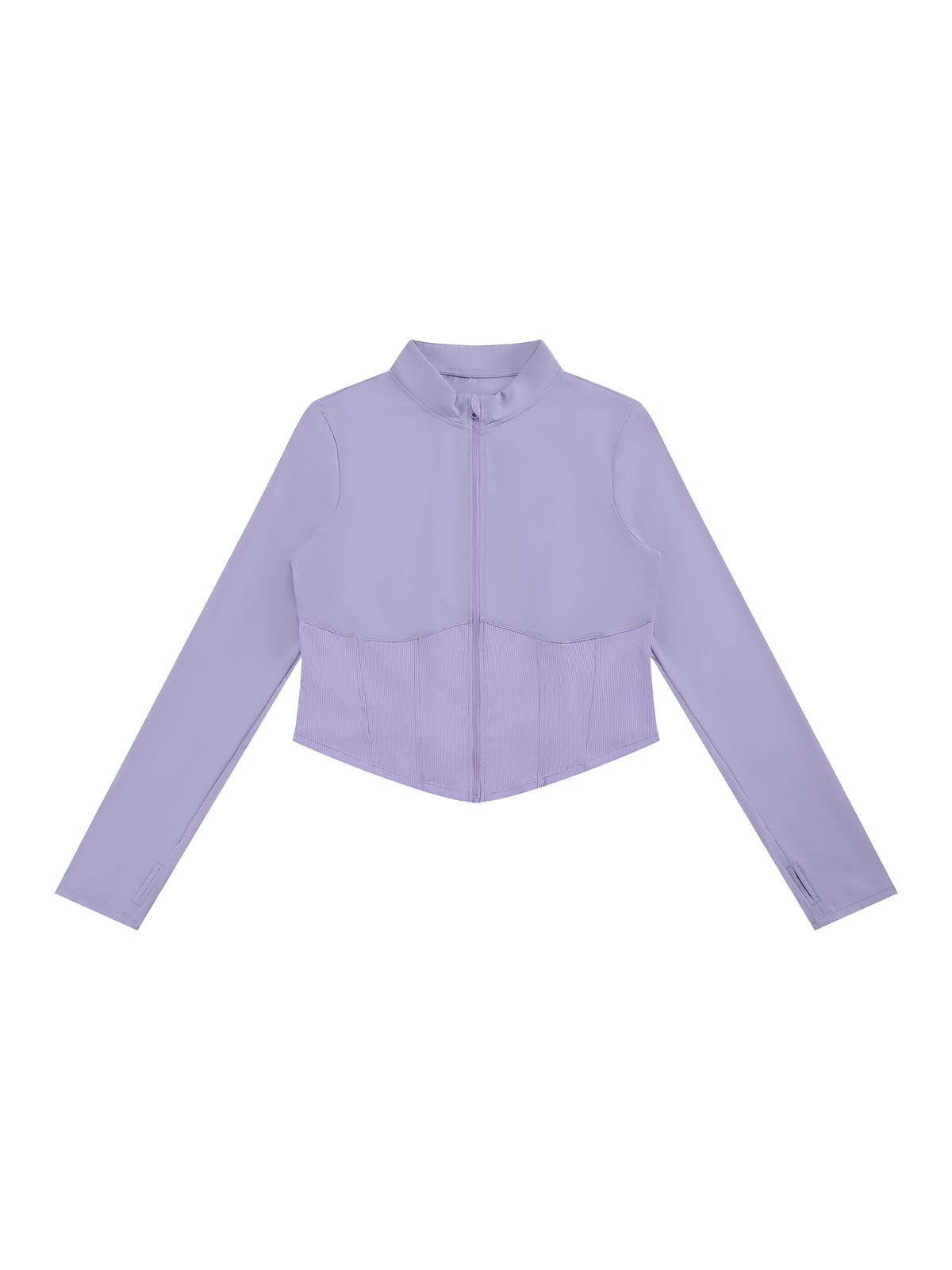 Kurtka Cropped Full-Zip Slim Fit – Nowrocky™ — kieszeń boczna, detal