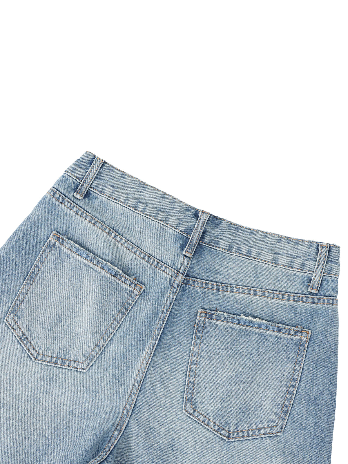Jeansy Damskie Vintage Wash Distressed Wide Leg – Nowrocky™ — proporcje kroju wide leg