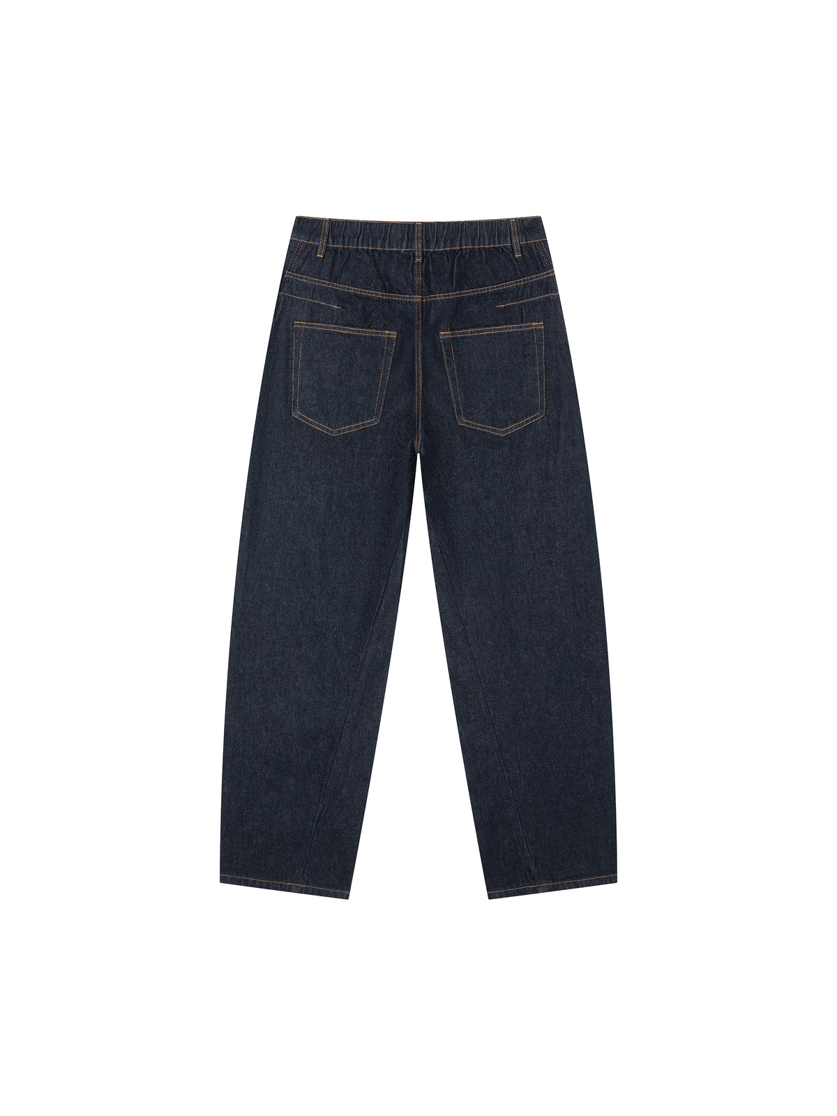 Jeansy Barrel Leg Vintage Wash – Nowrocky™ — zbliżenie na przetarcia vintage wash
