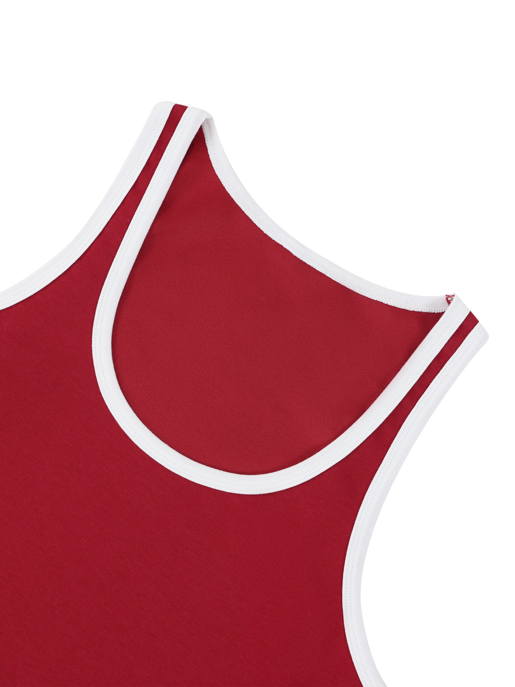 Tank Top Crop Contrast Trim – Nowrocky™ — zbliżenie na nadruk