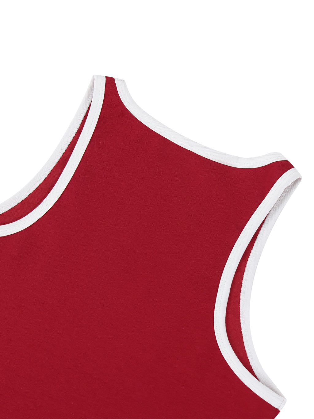 Tank Top Crop Contrast Trim – Nowrocky™ — ujęcie trzy czwarte w ruchu