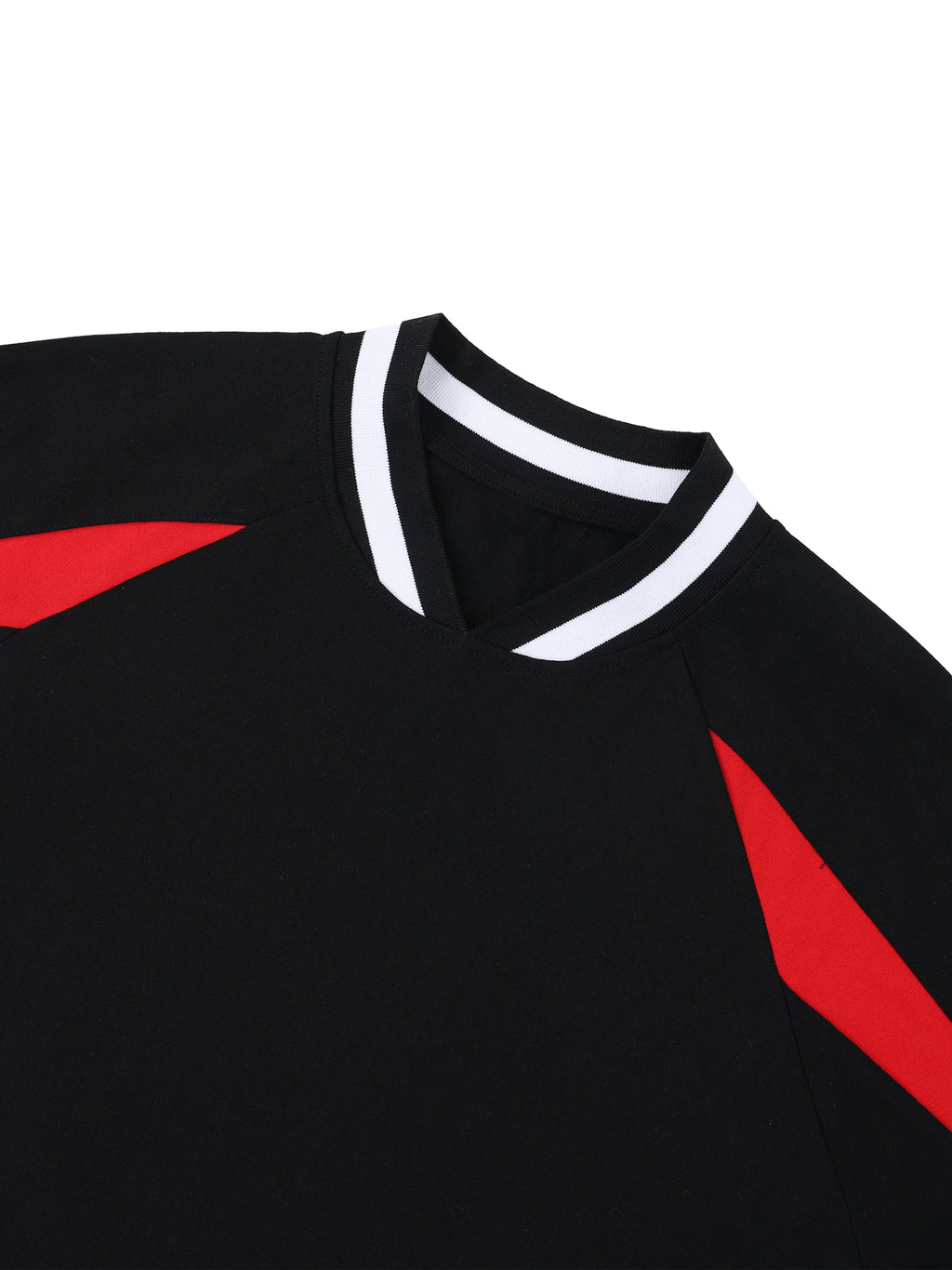 T-shirt Color Block V-Neck Oversized – Nowrocky™