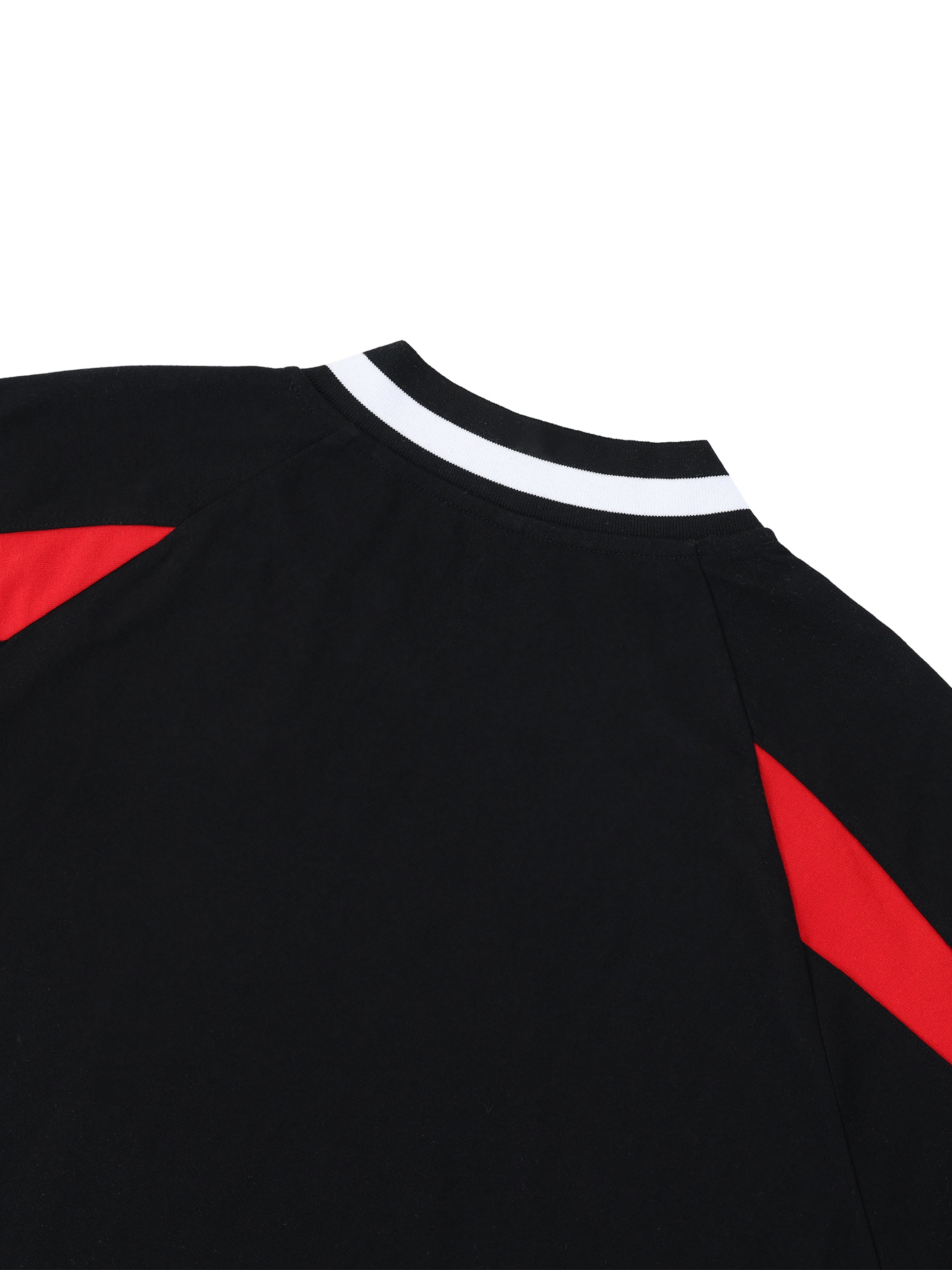 T-shirt Color Block V-Neck Oversized – Nowrocky™