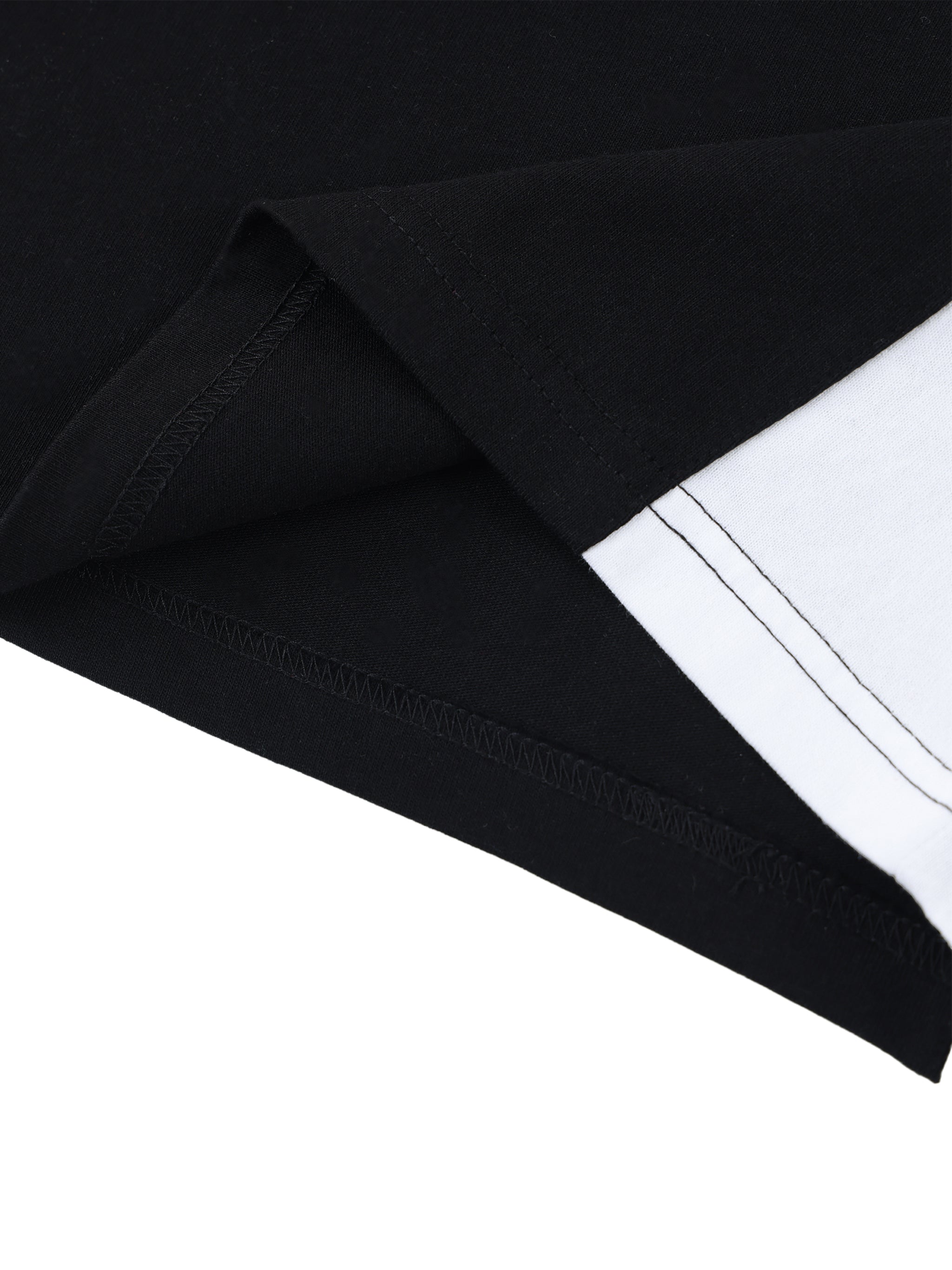 T-shirt Color Block V-Neck Oversized – Nowrocky™
