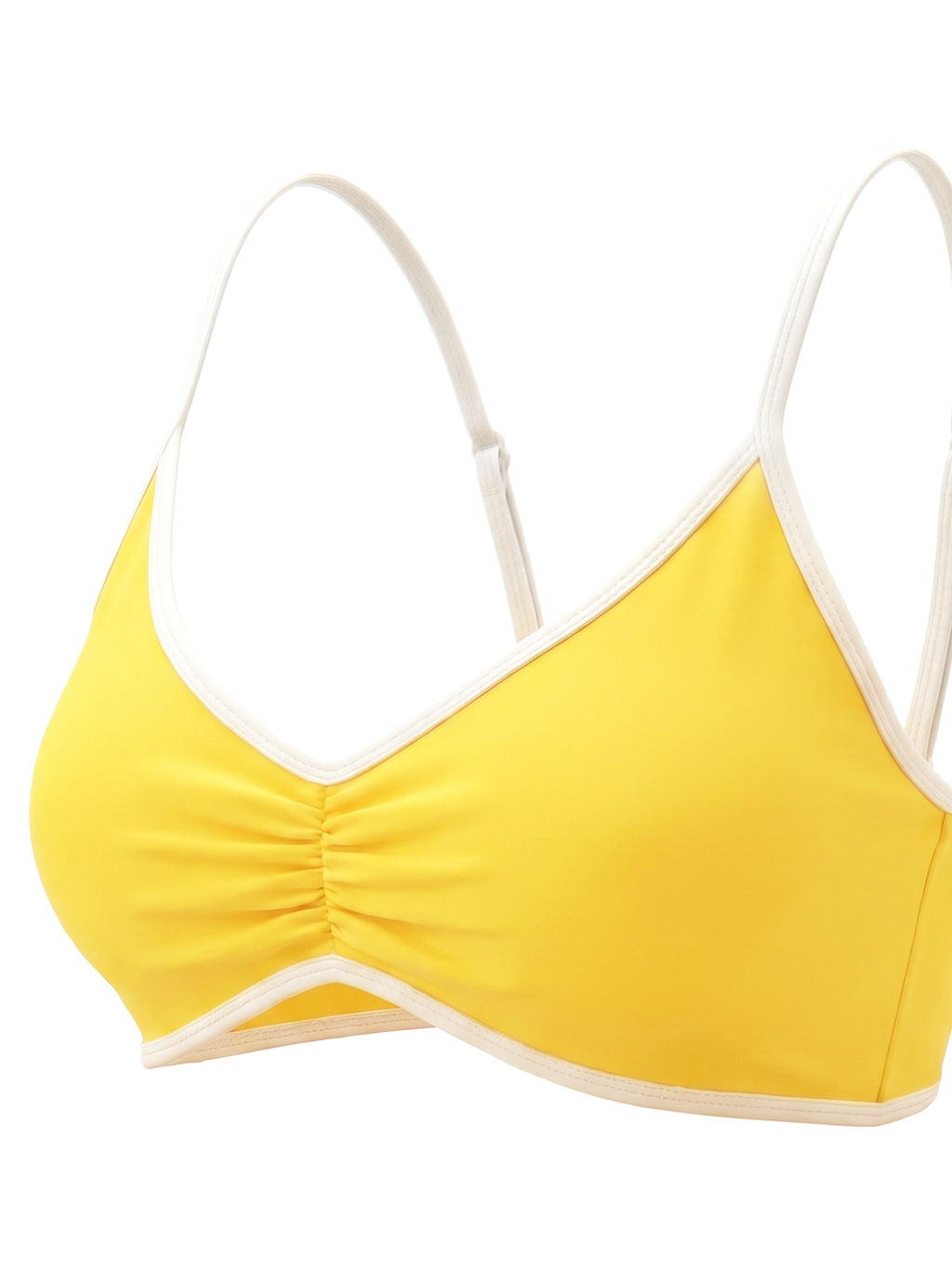 Biustonosz Sportowy Color Block Dekolt V – Nowrocky™ — kadr studyjny na neutralnym tle