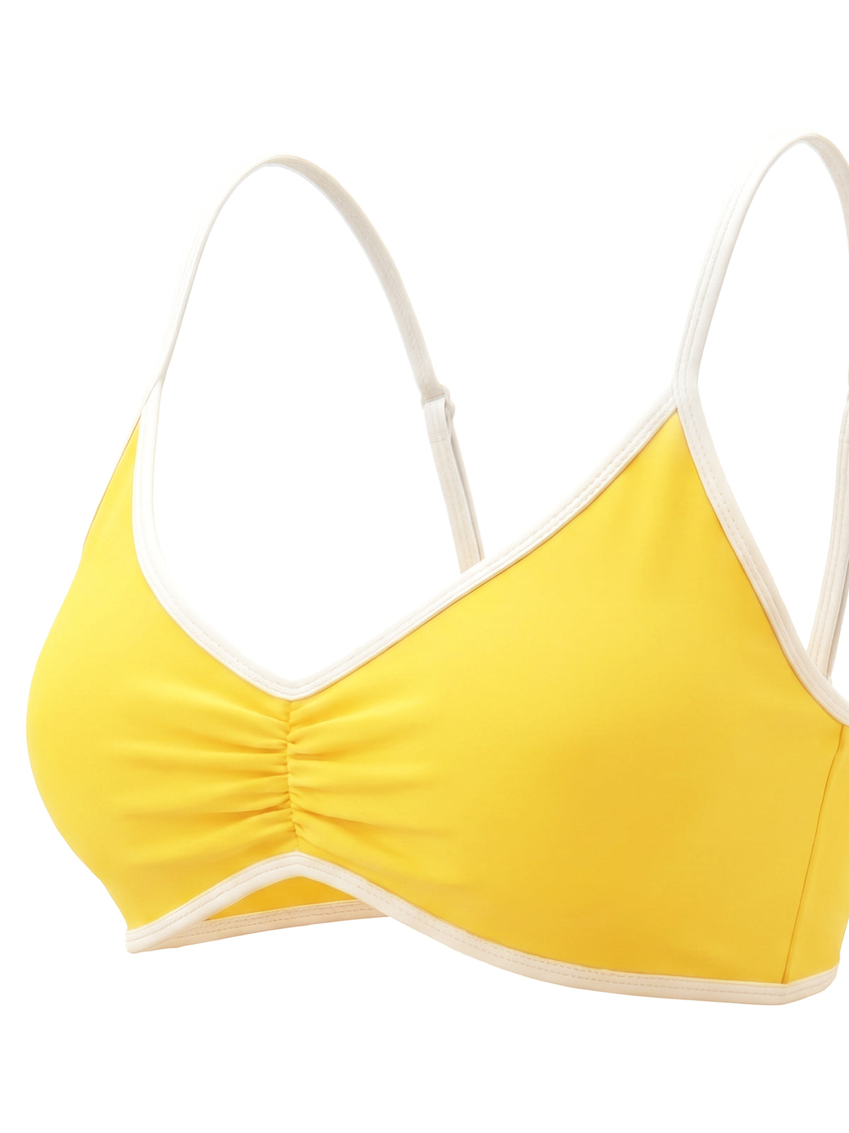 Biustonosz Sportowy Color Block Dekolt V – Nowrocky™ — kadr studyjny na neutralnym tle