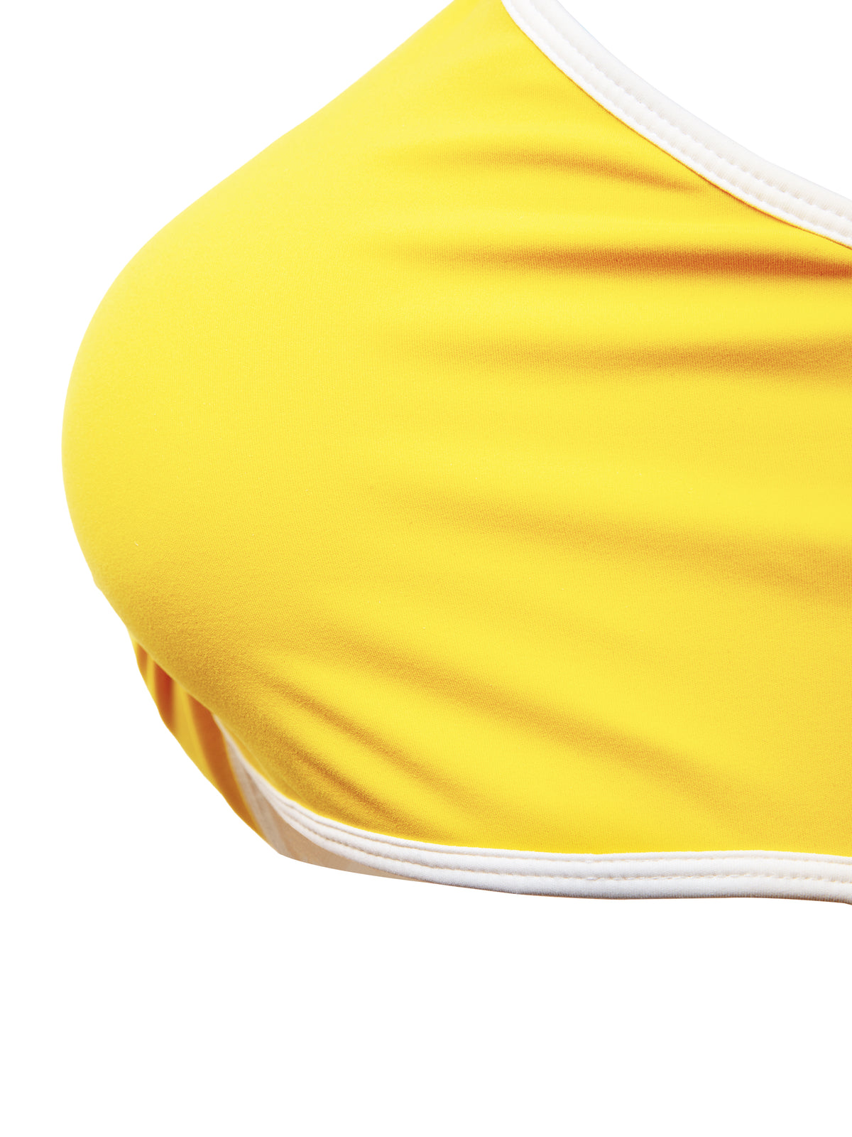 Biustonosz Sportowy Color Block Dekolt V – Nowrocky™ — linia dekoltu widziana z góry