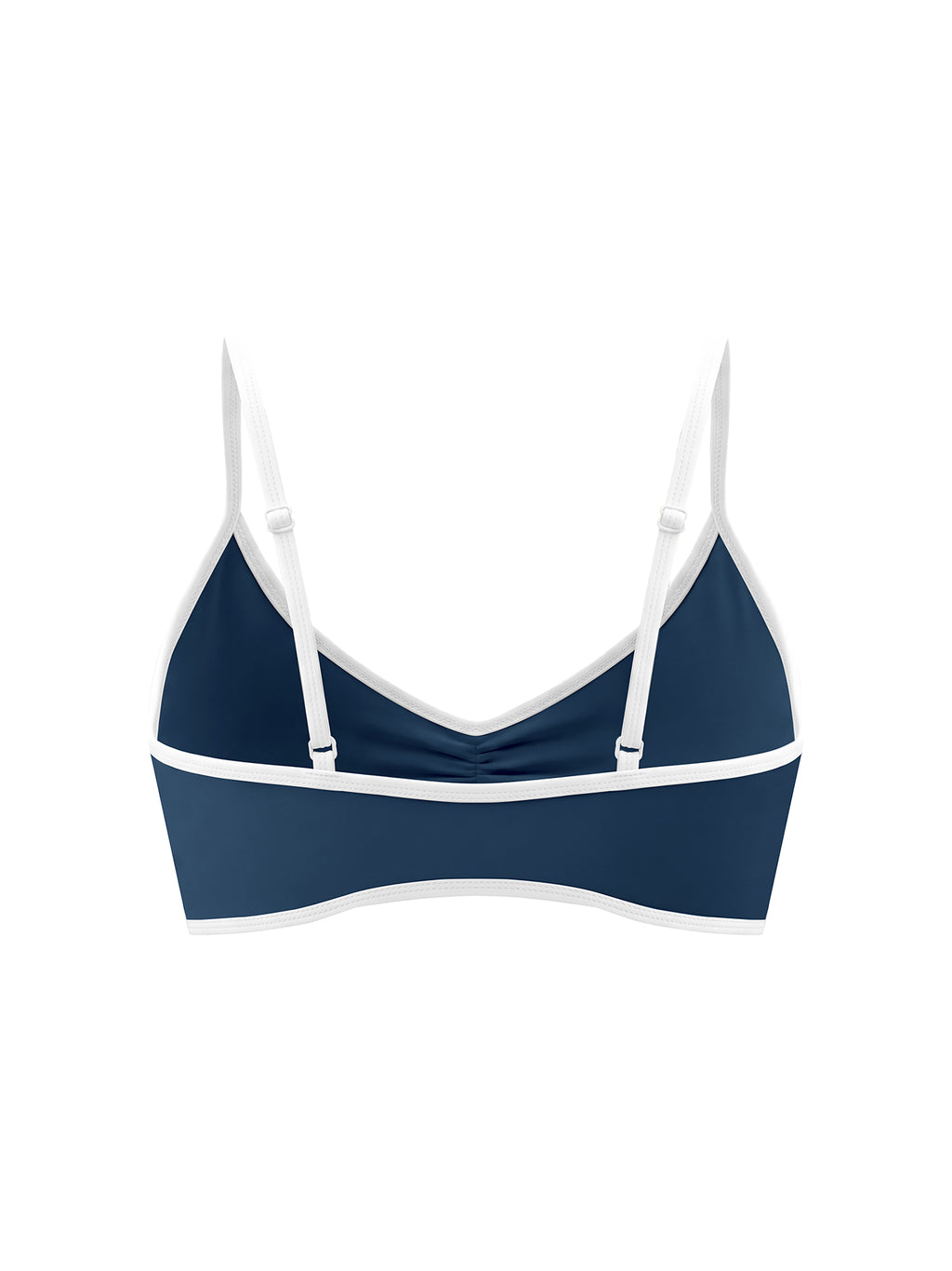 Biustonosz Sportowy Color Block Dekolt V – Nowrocky™ — dolny ściągacz i szew wykończeniowy