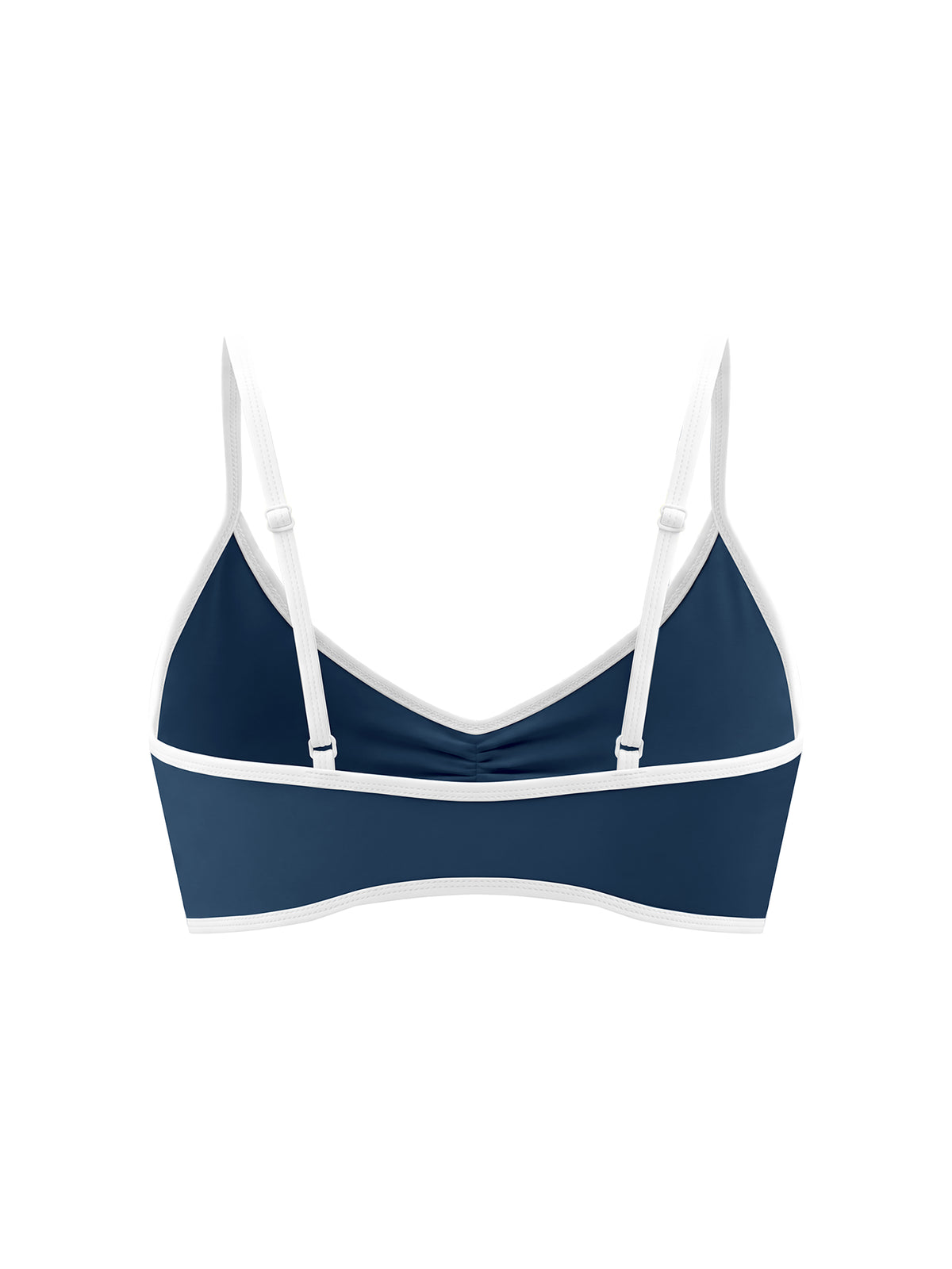 Biustonosz Sportowy Color Block Dekolt V – Nowrocky™ — dolny ściągacz i szew wykończeniowy