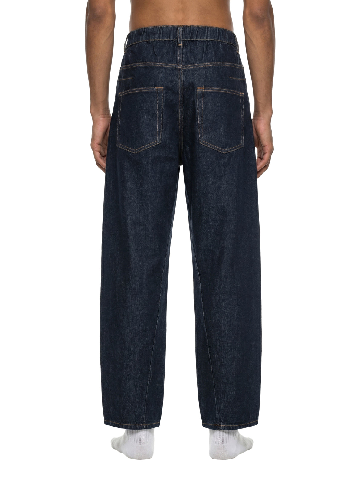 Jeansy Barrel Leg Vintage Wash – Nowrocky™ — pas ze szlufkami i zapięciem