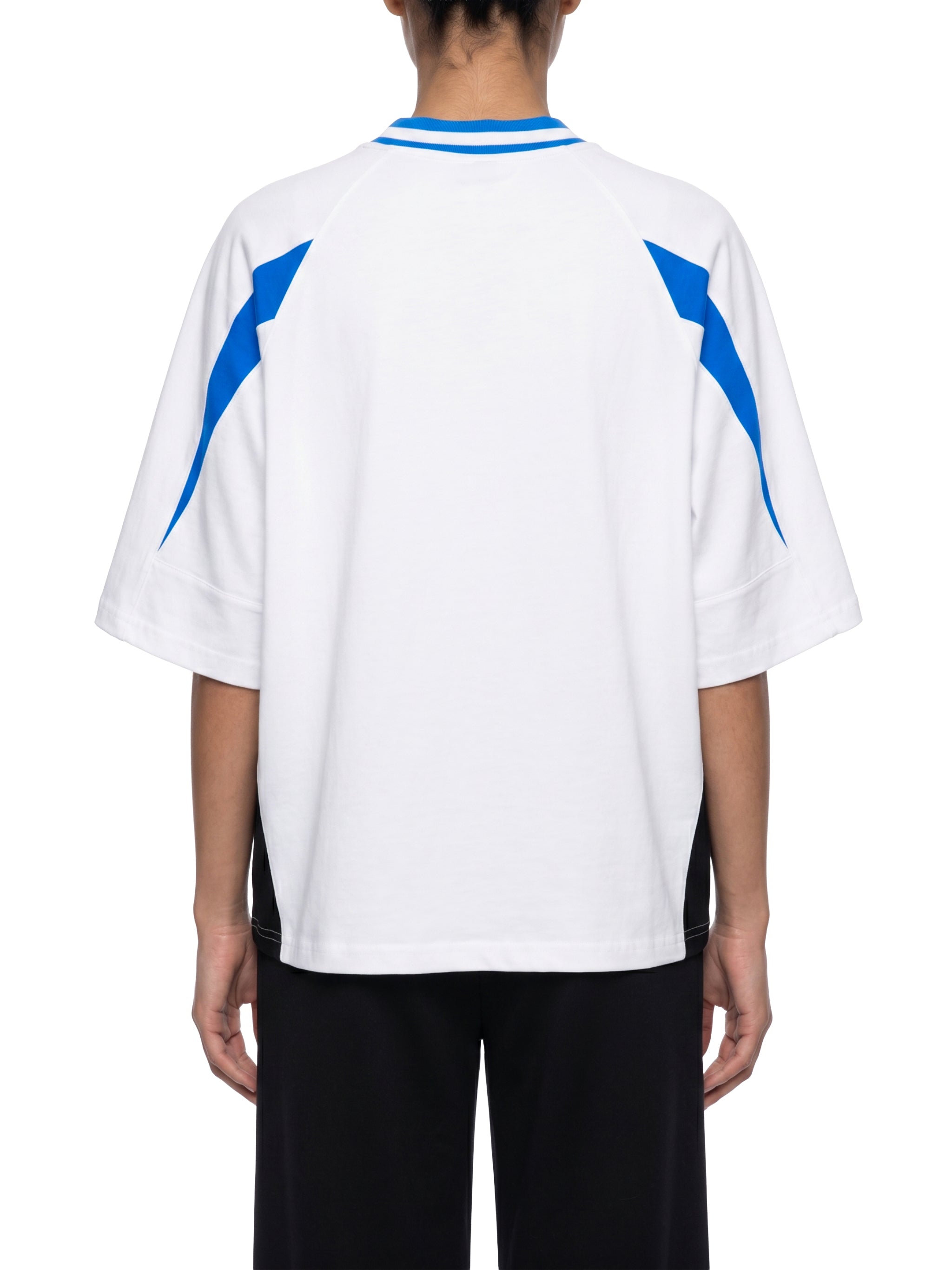 T-shirt Color Block V-Neck Oversized – Nowrocky™